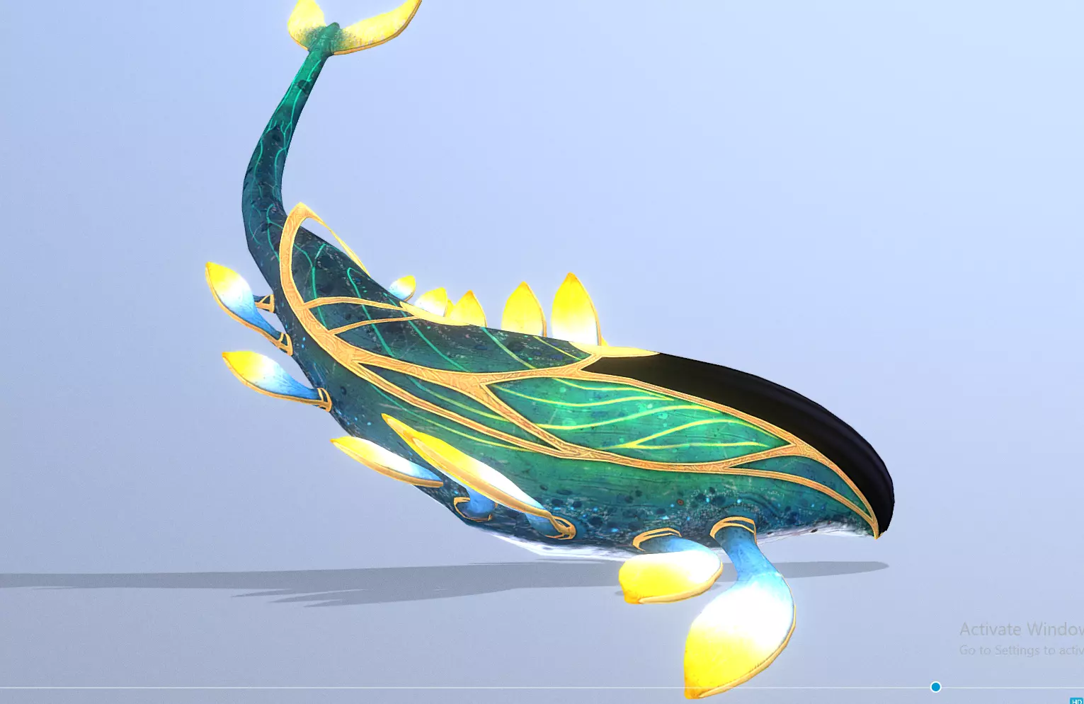 SKY WHALE Sea Whale Multi Action 3D model_3