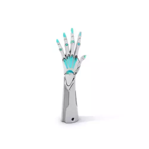 Futuristic Robotic Hand Prosthetic Model Pack Low-poly 3D model