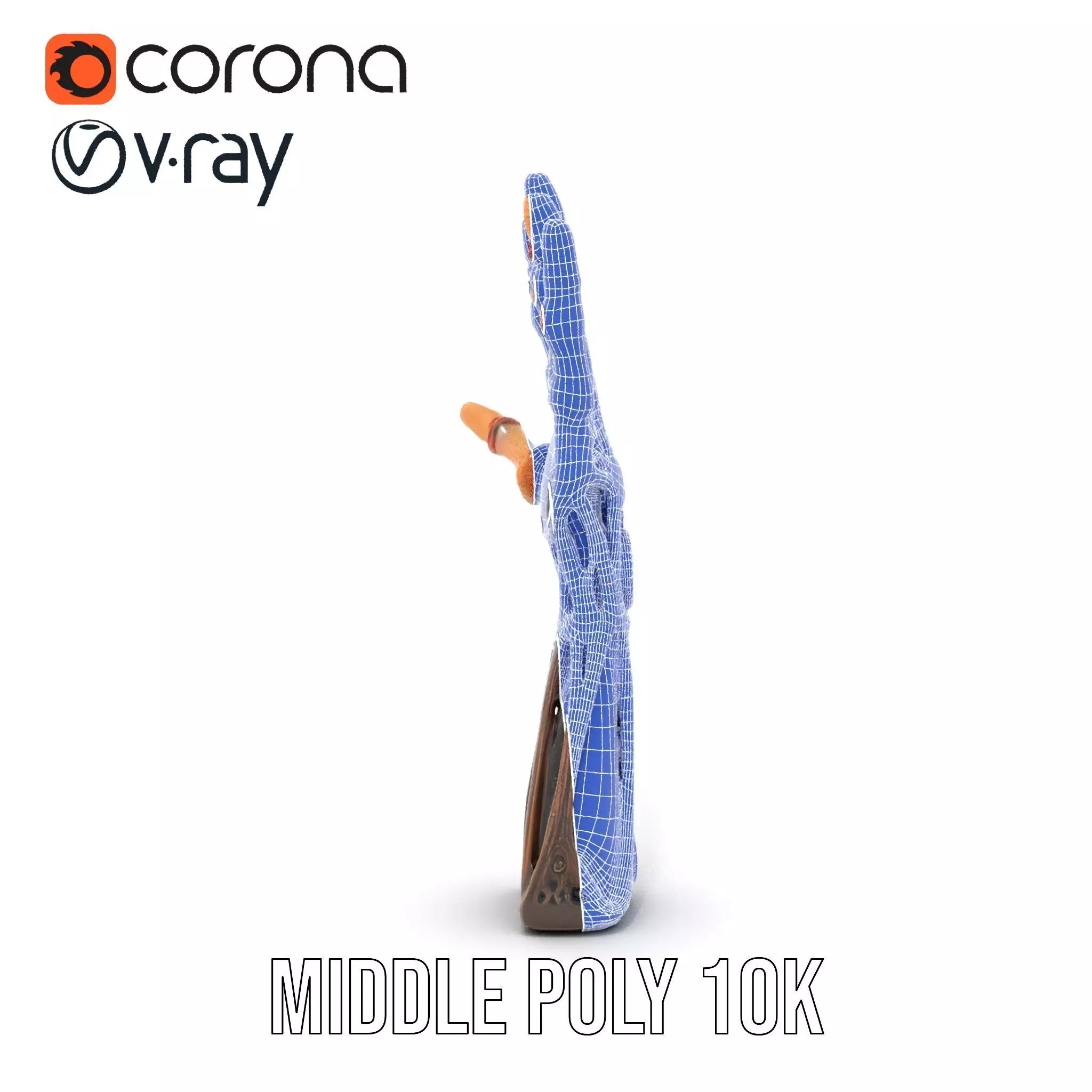 Steampunk Mechanical Hand Model Pack Low-poly 3D model_26