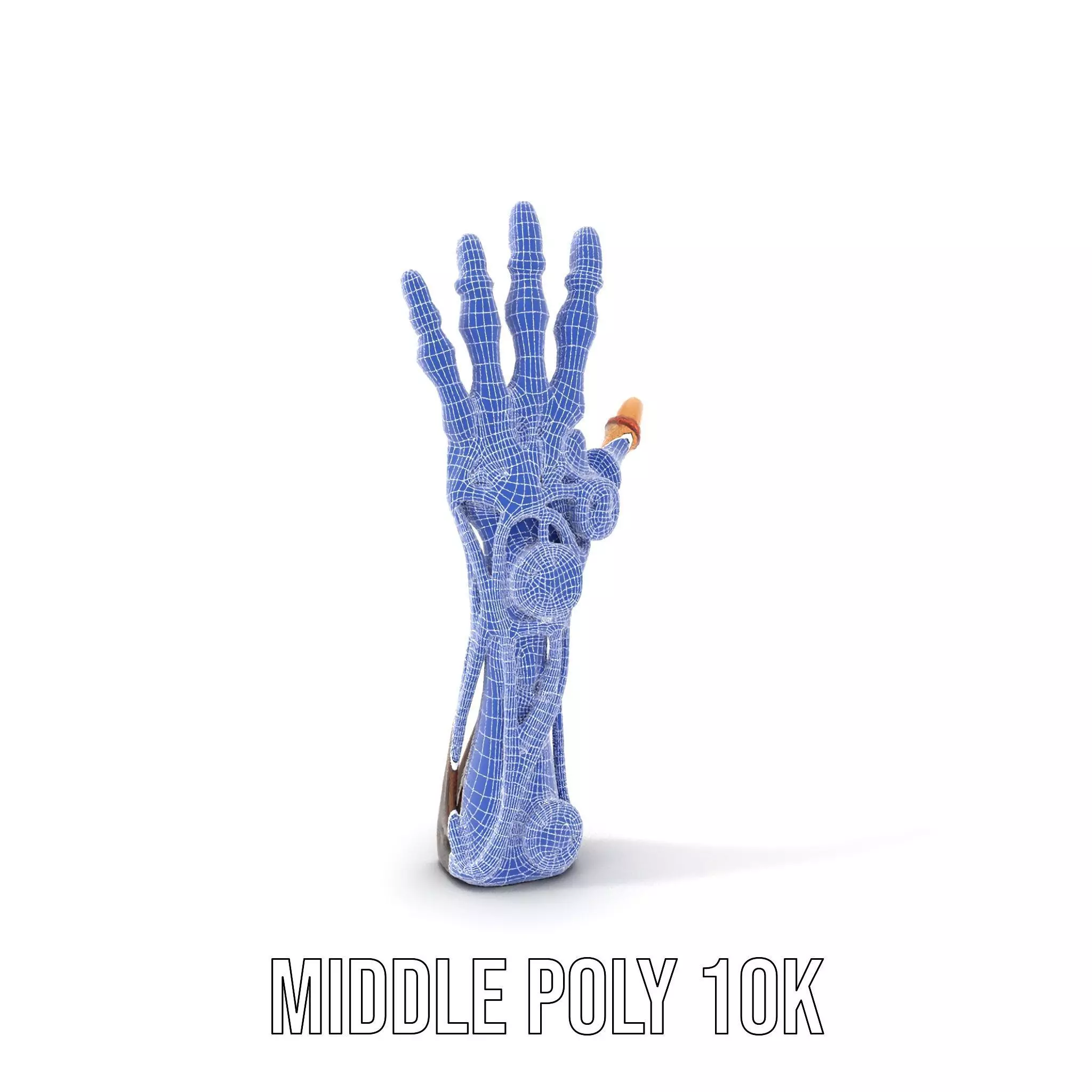 Steampunk Mechanical Hand Model Pack Low-poly 3D model_23