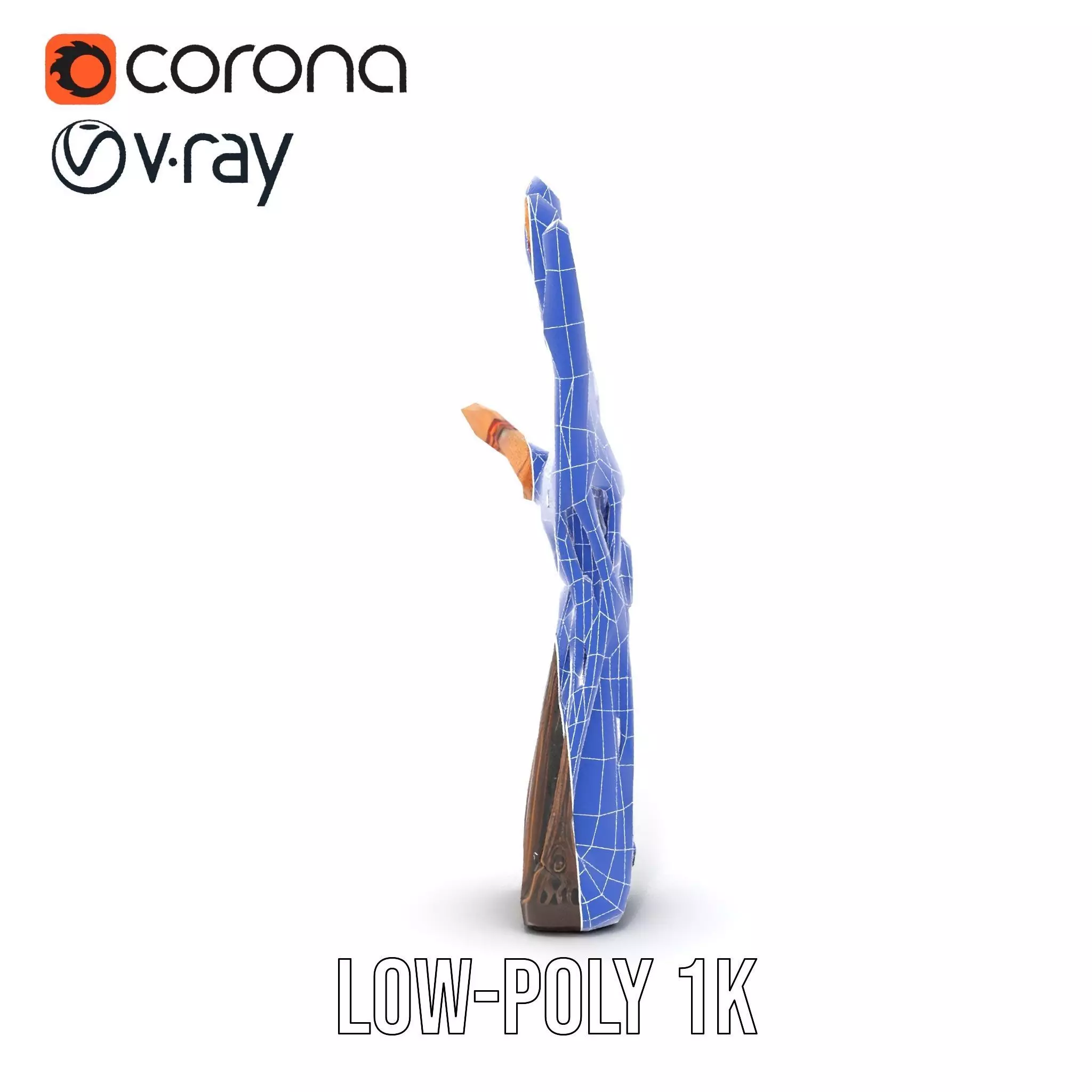 Steampunk Mechanical Hand Model Pack Low-poly 3D model_30