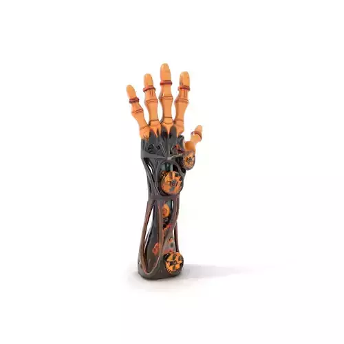 Steampunk Mechanical Hand Model Pack Low-poly 3D model
