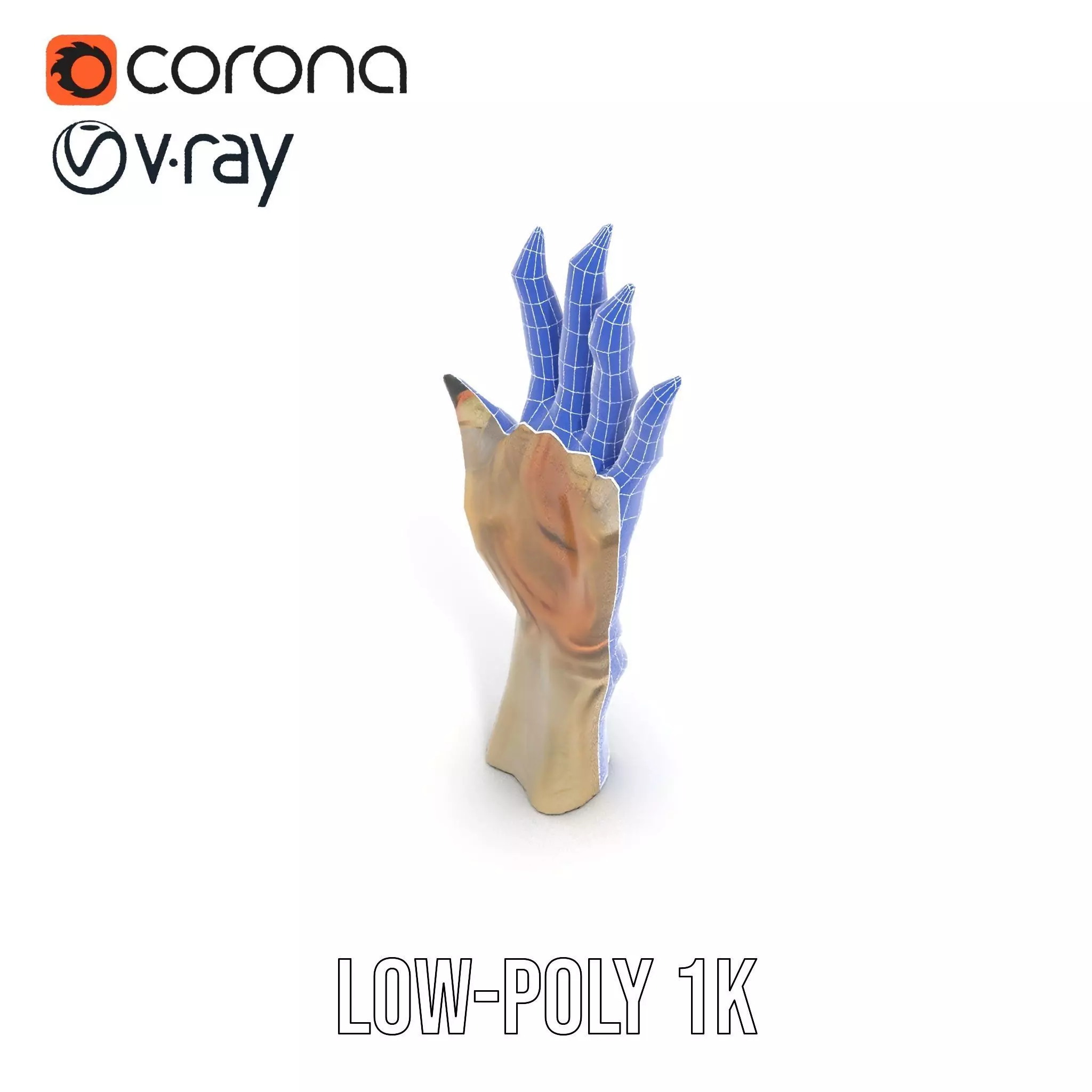 Fantasy Creature Hand Claw Model Pack Low-poly 3D model_22