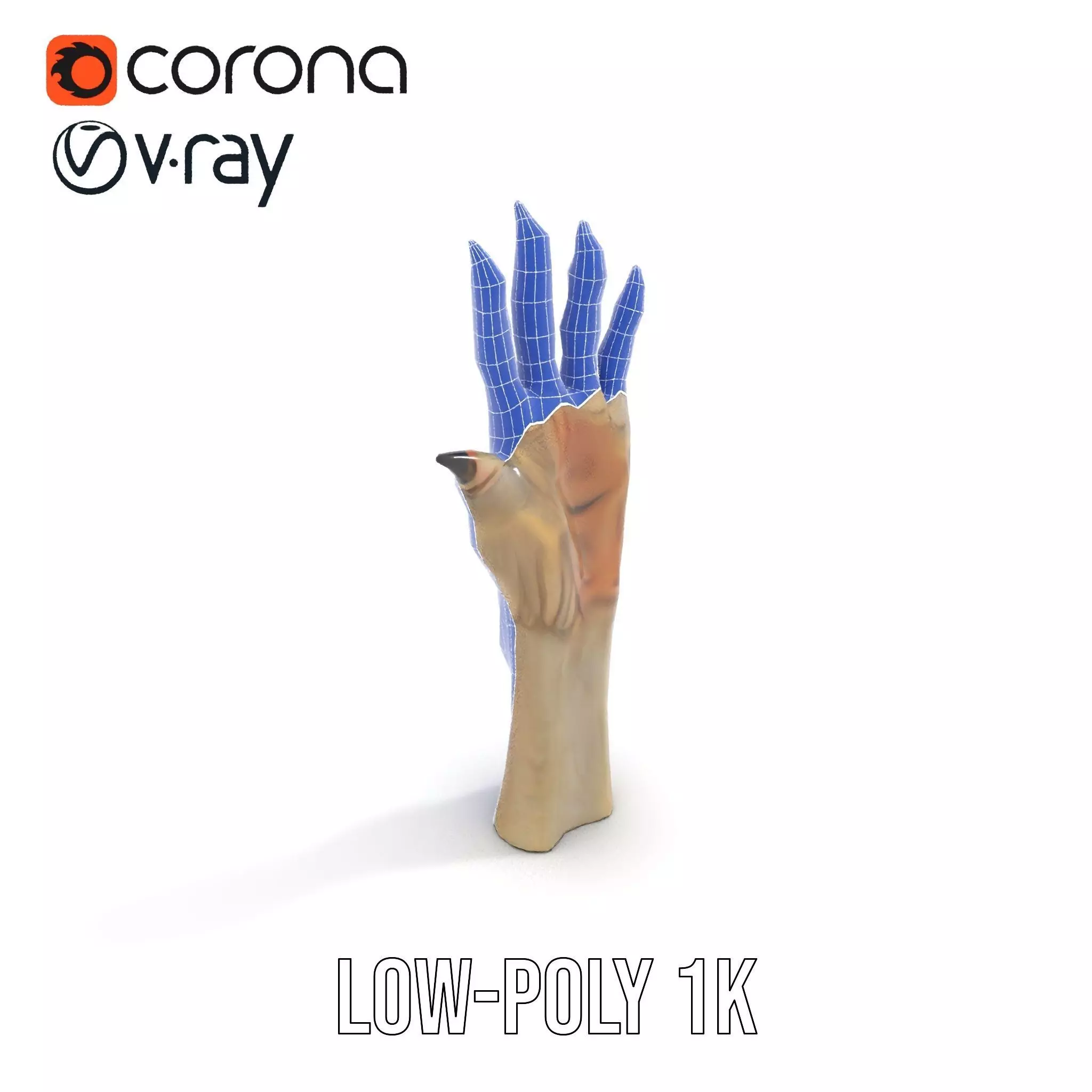 Fantasy Creature Hand Claw Model Pack Low-poly 3D model_28