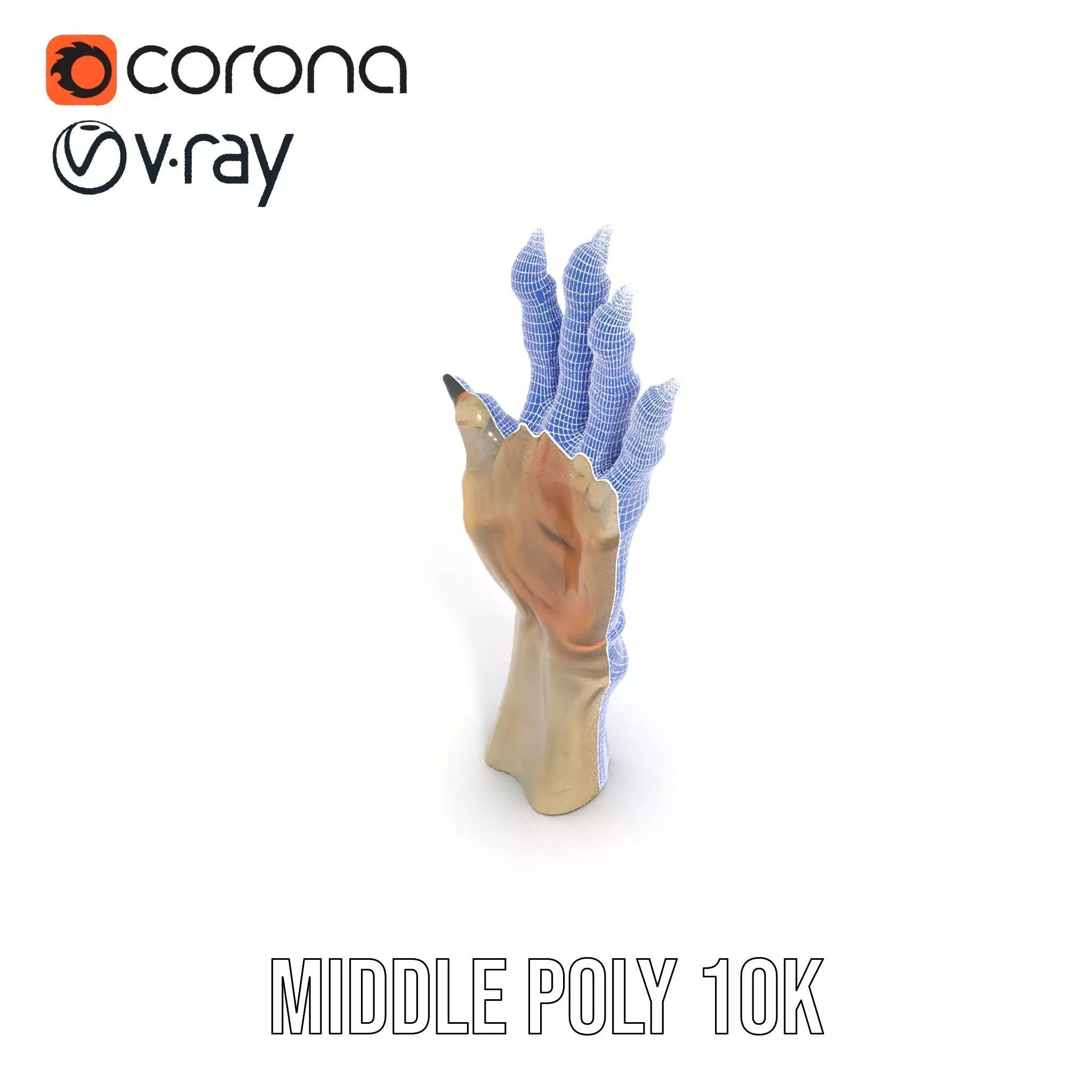 Fantasy Creature Hand Claw Model Pack Low-poly 3D model_24