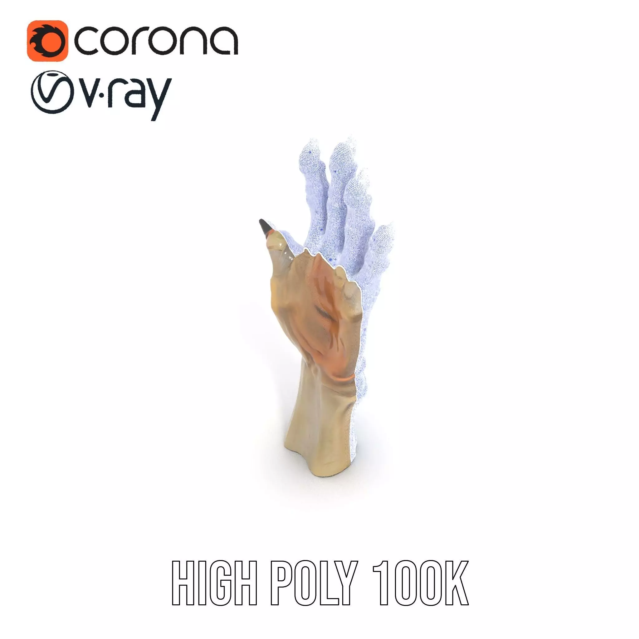 Fantasy Creature Hand Claw Model Pack Low-poly 3D model_29