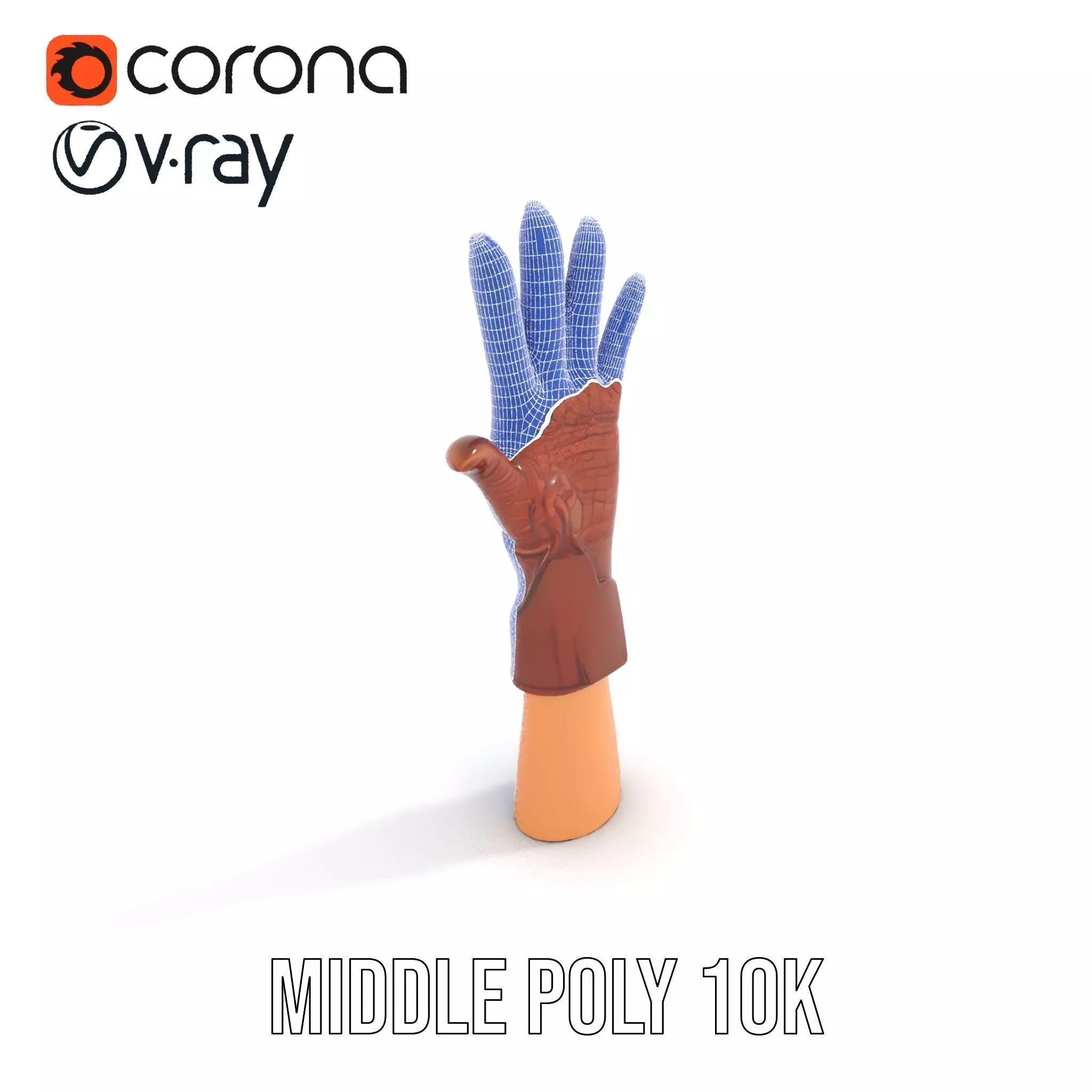 Elegant Leather Glove Model Pack Texture_23