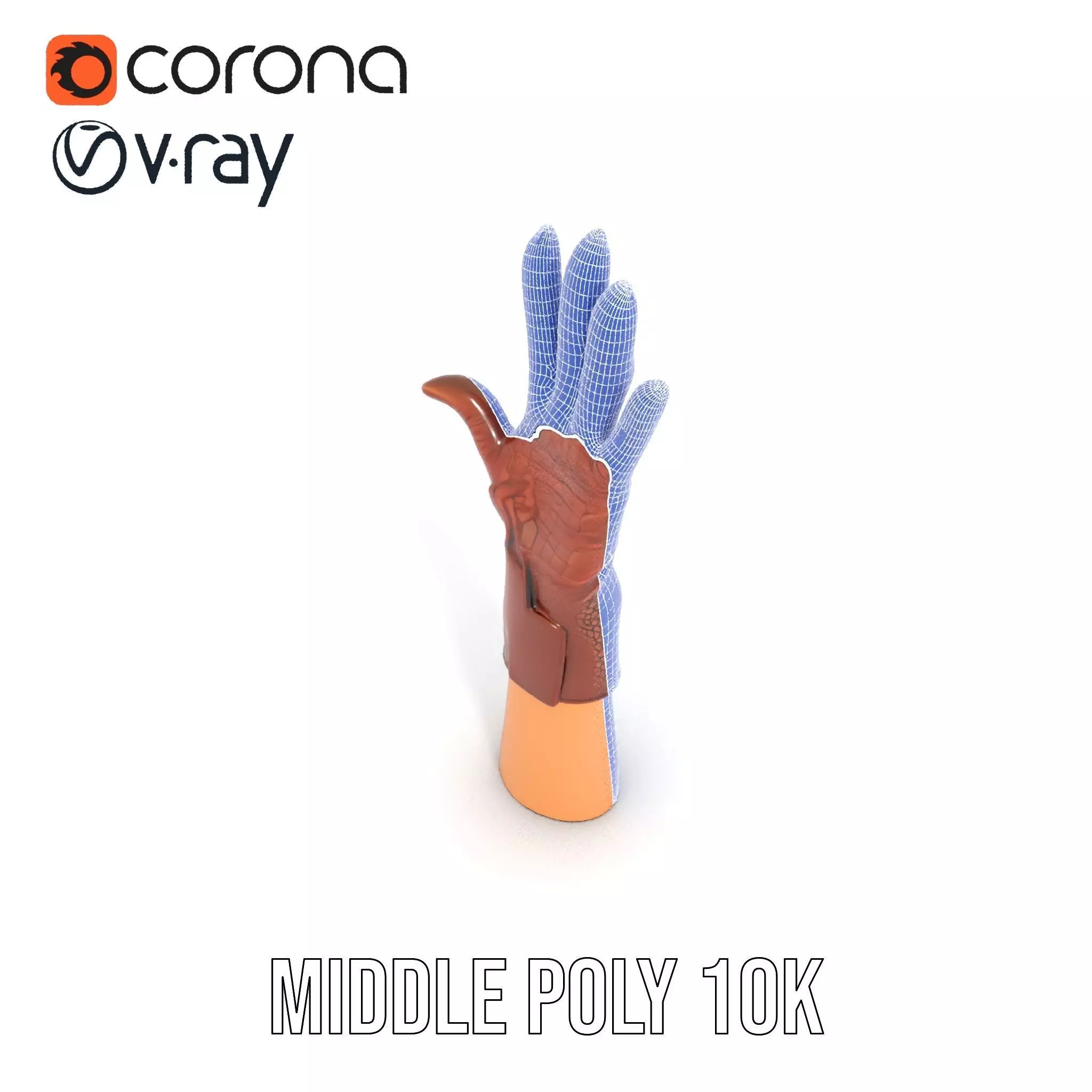 Elegant Leather Glove Model Pack Texture_18