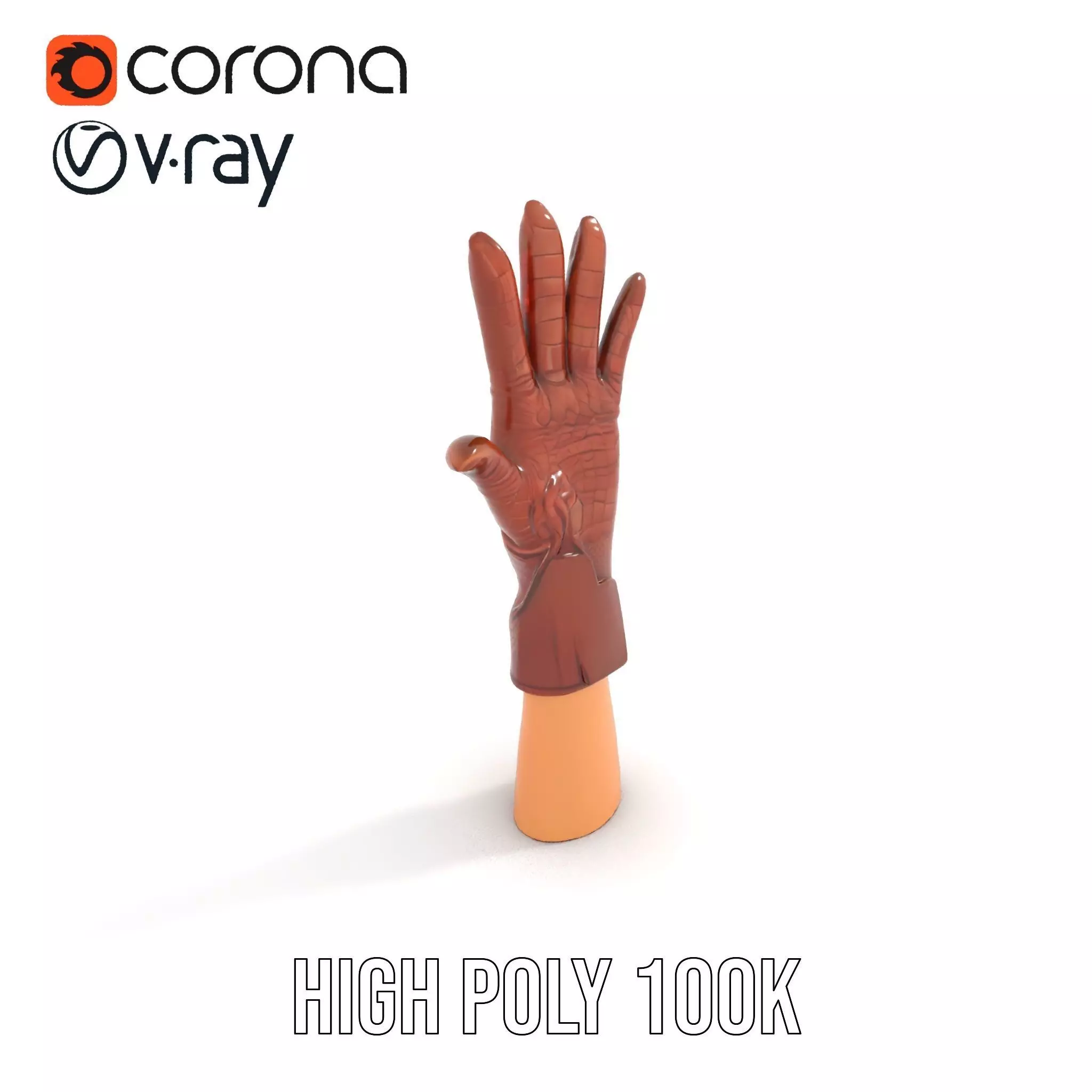 Elegant Leather Glove Model Pack Texture_14