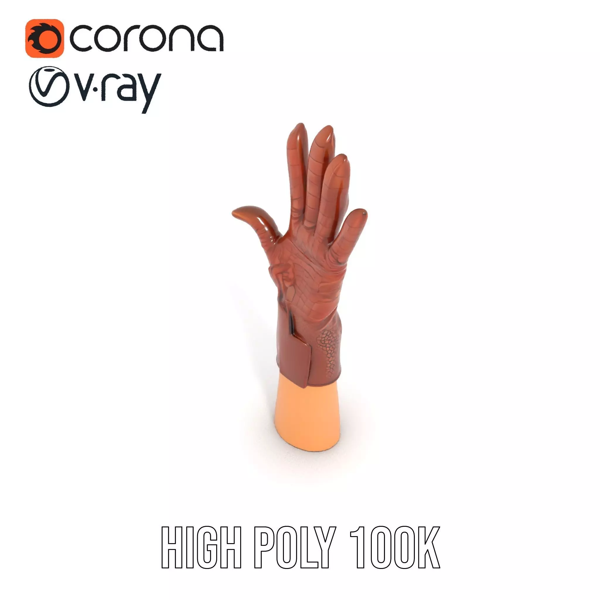 Elegant Leather Glove Model Pack Texture_11