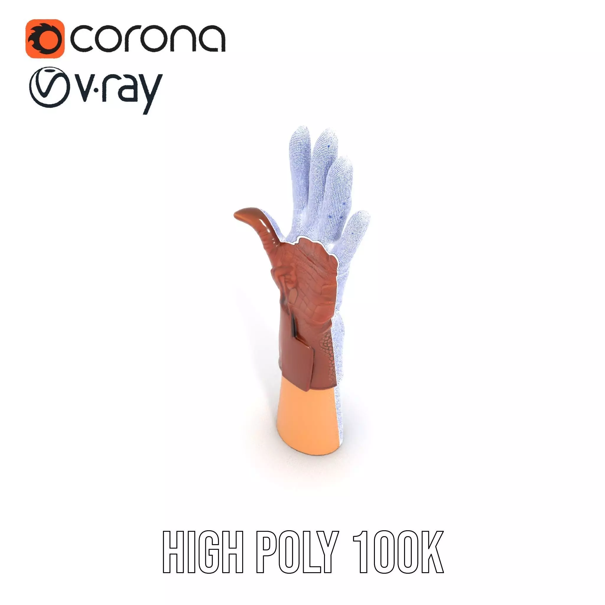 Elegant Leather Glove Model Pack Texture_28