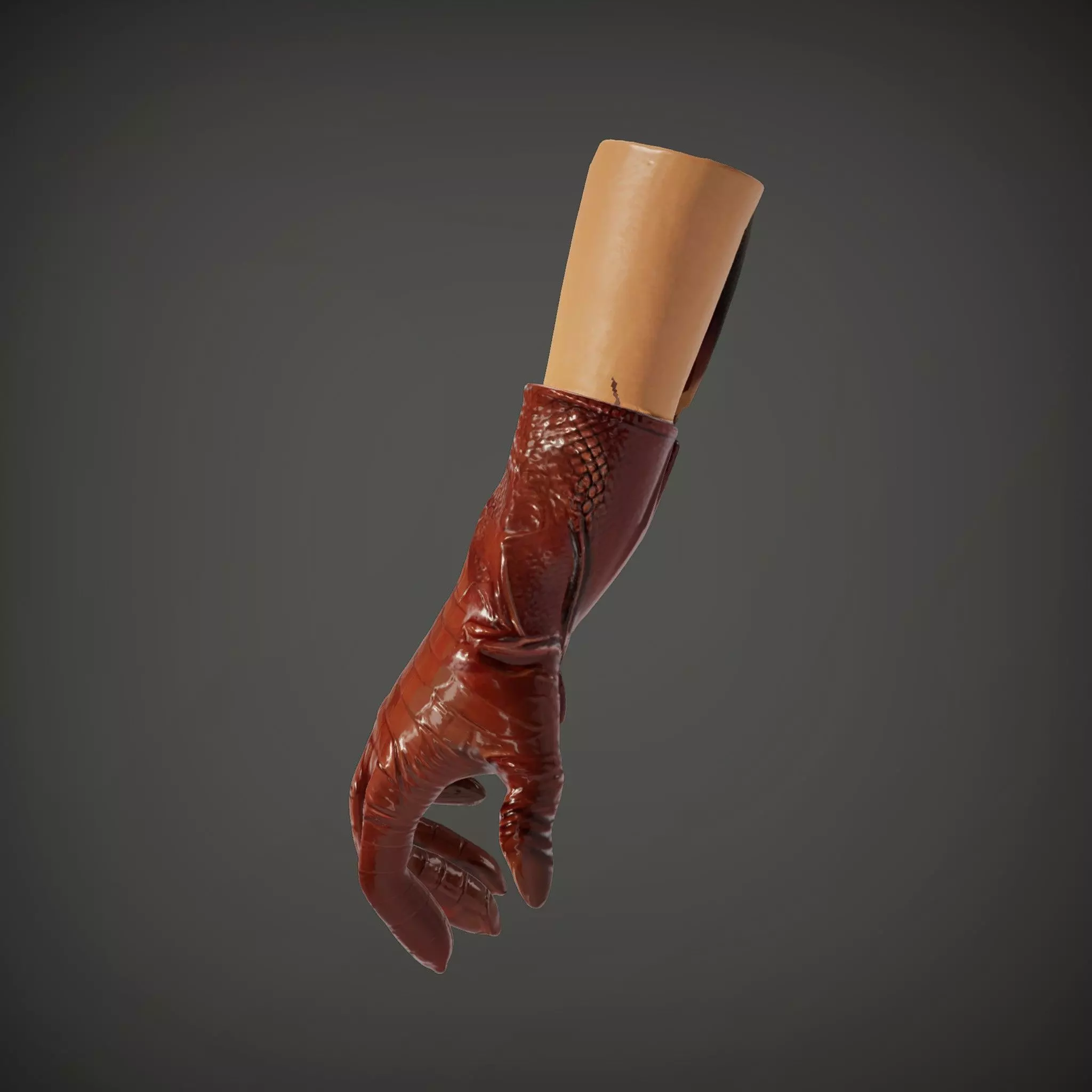 Elegant Leather Glove Model Pack Texture_33