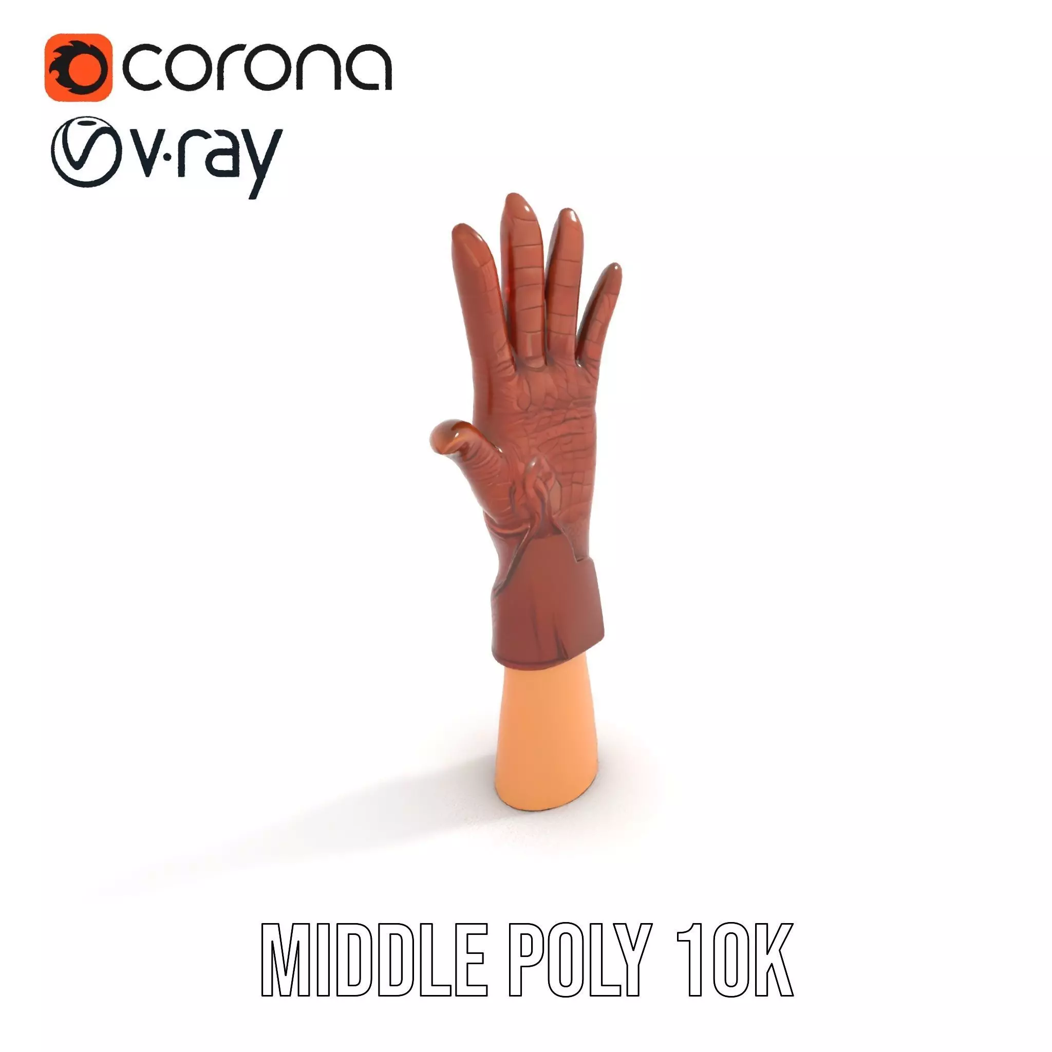 Elegant Leather Glove Model Pack Texture_15