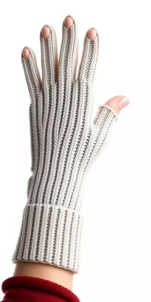 Knitted Glove with Arm Model Pack Low-poly 3D model_2
