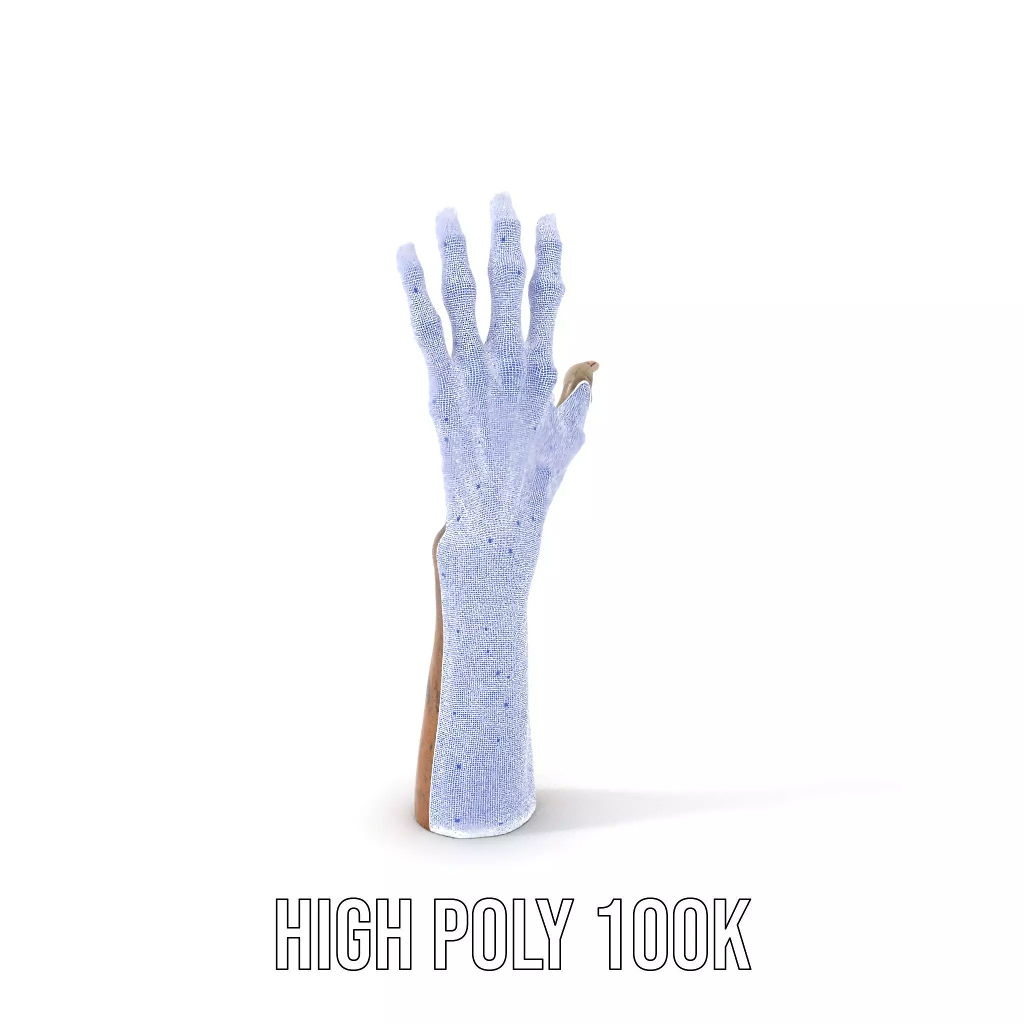 Zombie Hand model pack with detailed textures Low-poly 3D model_4