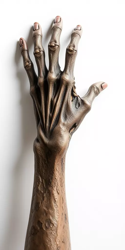 Zombie Hand model pack with detailed textures Low-poly 3D model_2