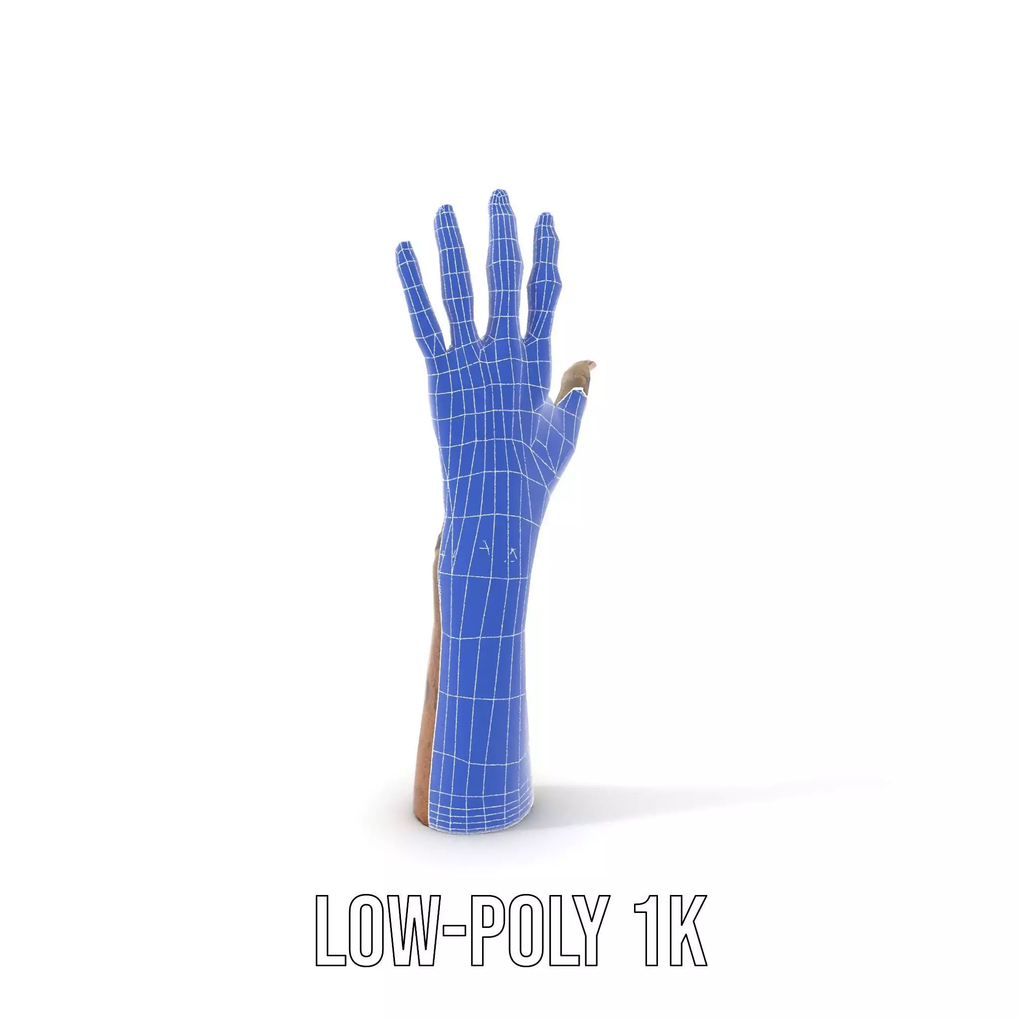 Zombie Hand model pack with detailed textures Low-poly 3D model_28