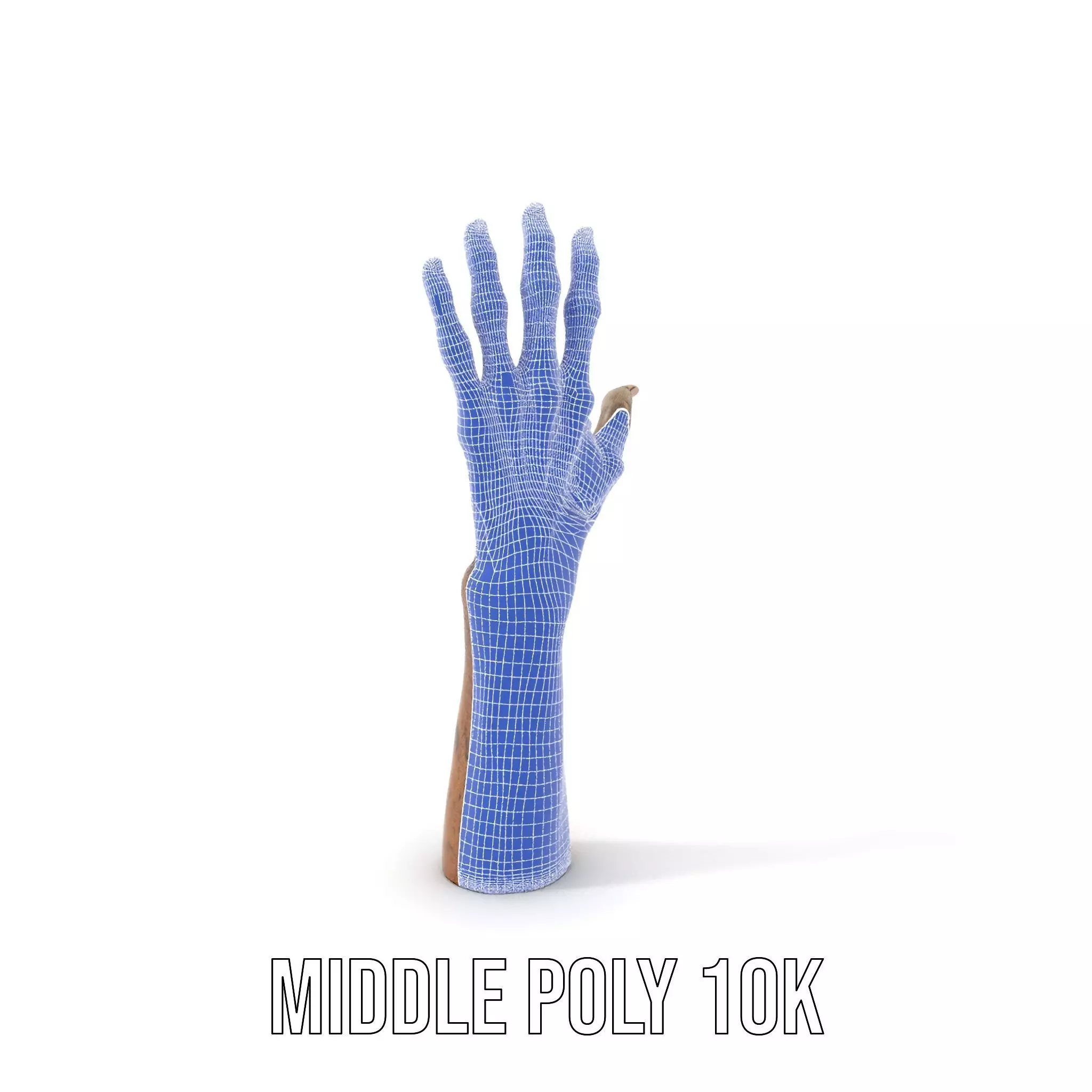 Zombie Hand model pack with detailed textures Low-poly 3D model_18
