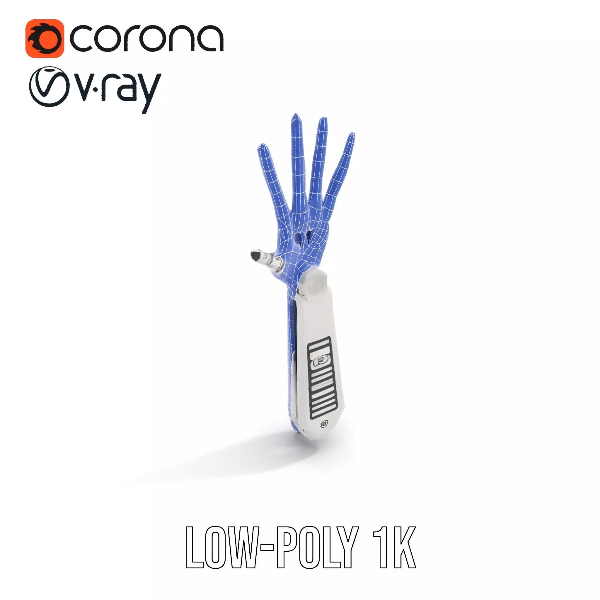 Futuristic Robotic Arm Model Pack Low-poly 3D model_31