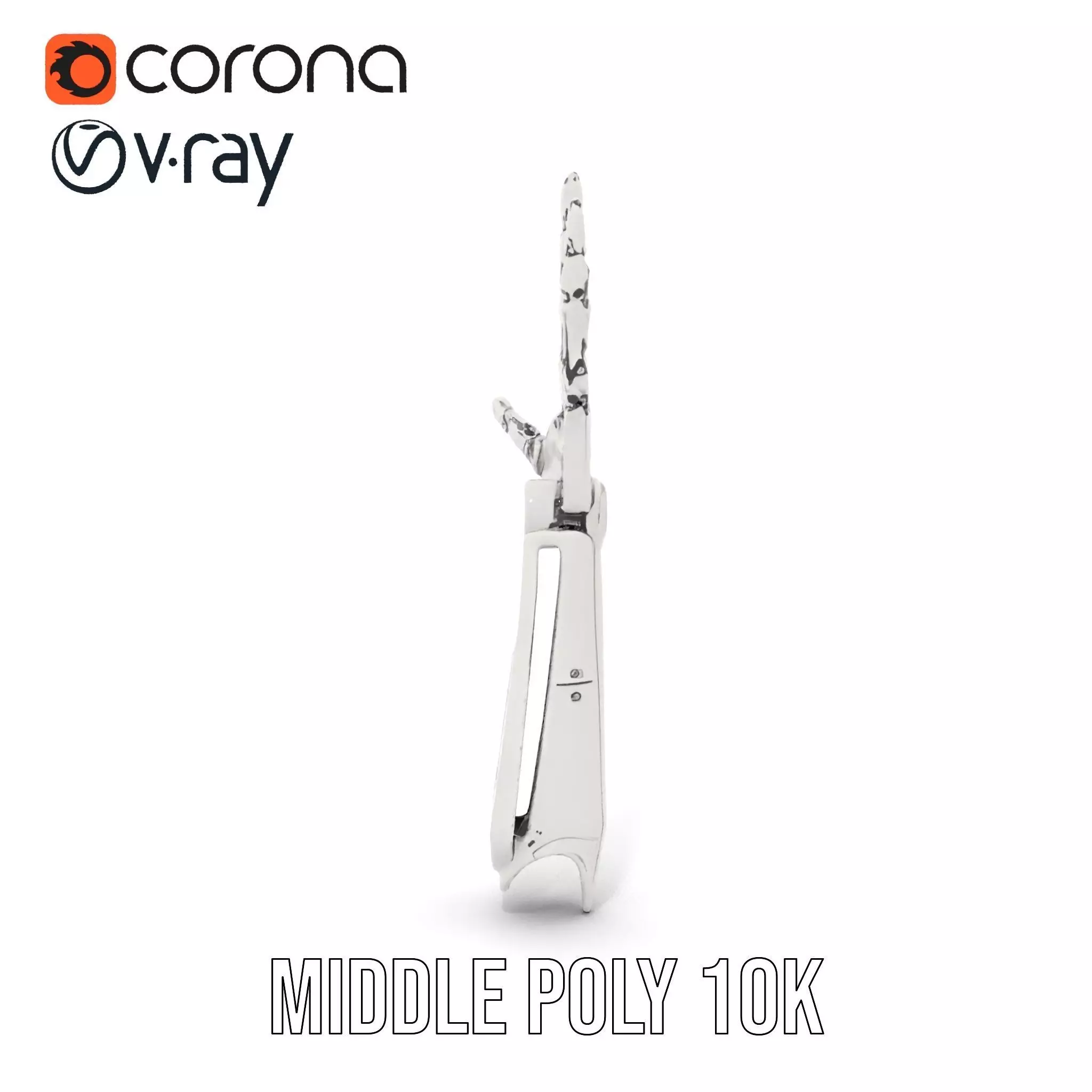 Futuristic Robotic Arm Model Pack Low-poly 3D model_6