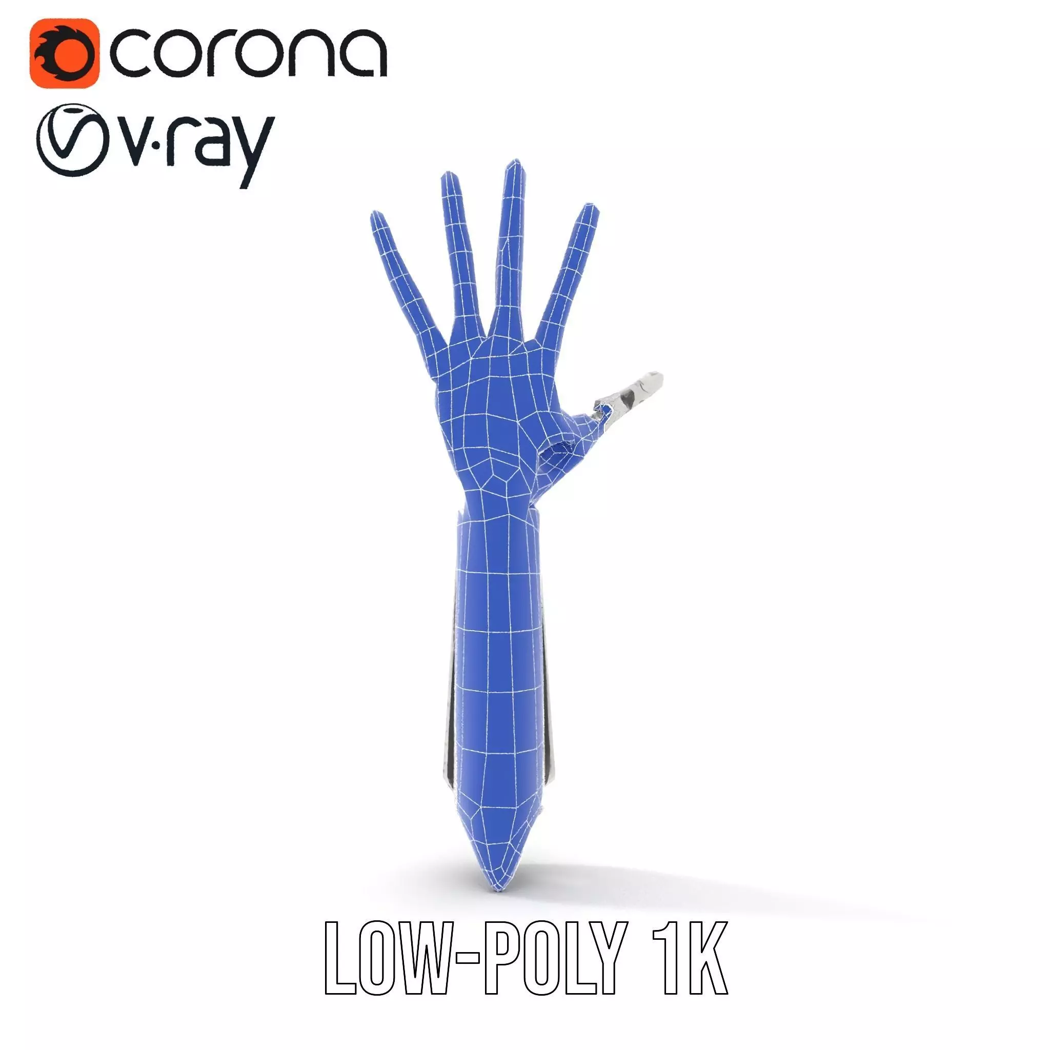 Futuristic Robotic Arm Model Pack Low-poly 3D model_22