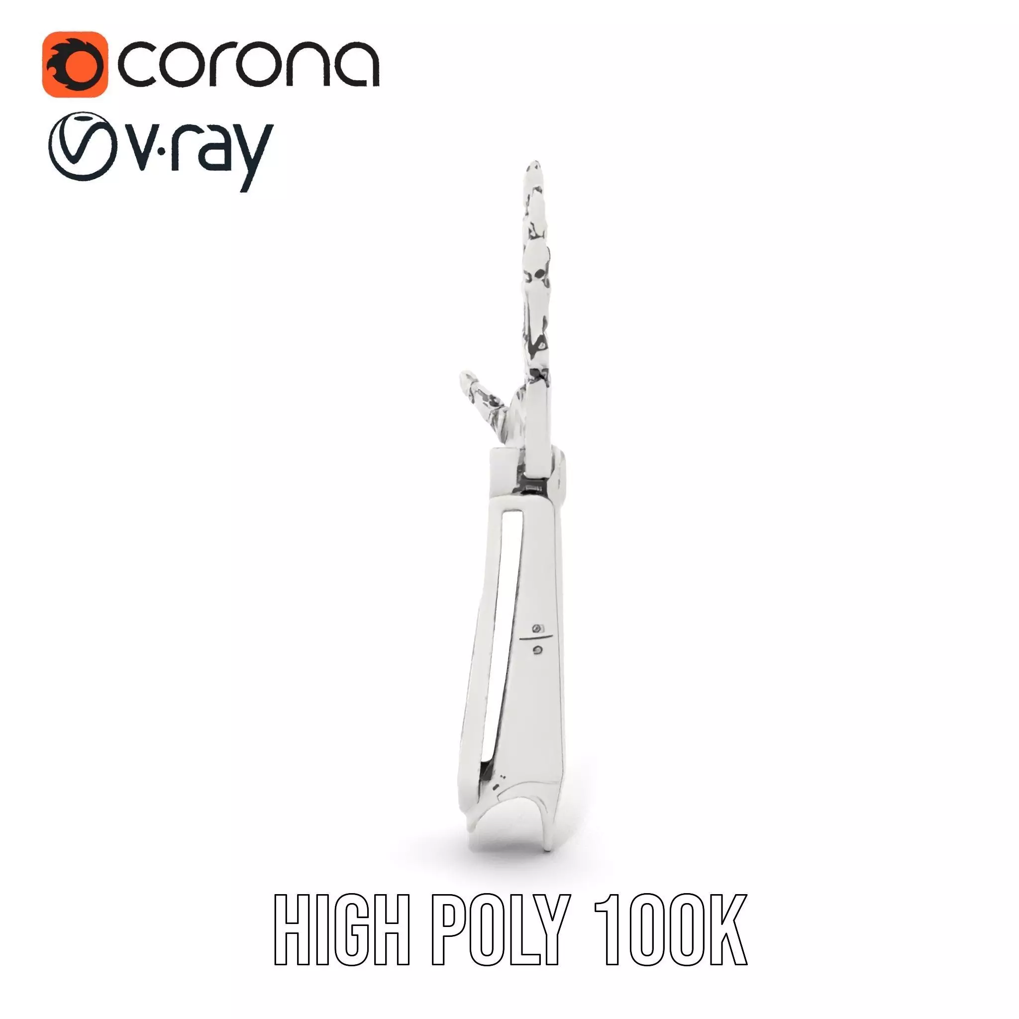 Futuristic Robotic Arm Model Pack Low-poly 3D model_26