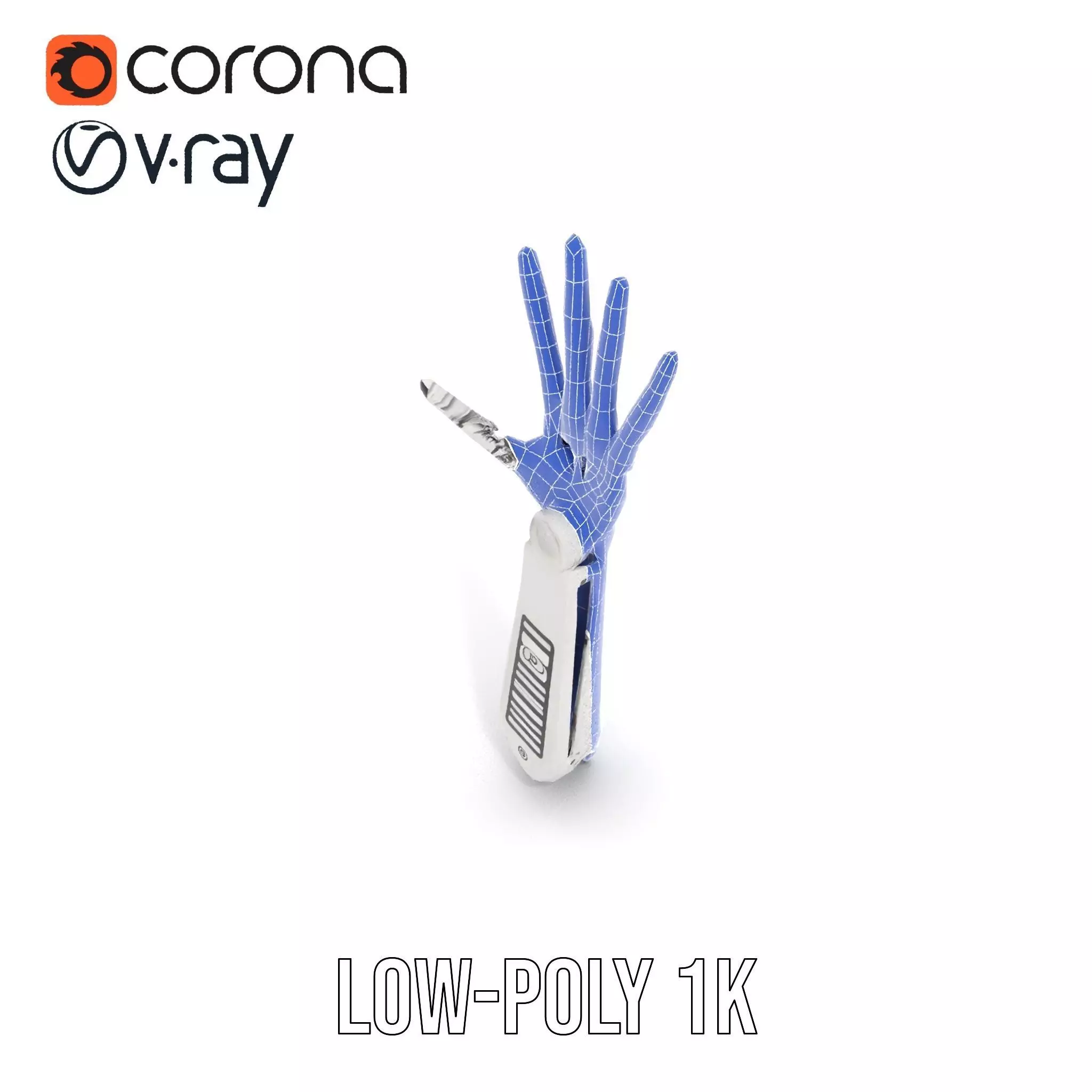 Futuristic Robotic Arm Model Pack Low-poly 3D model_25