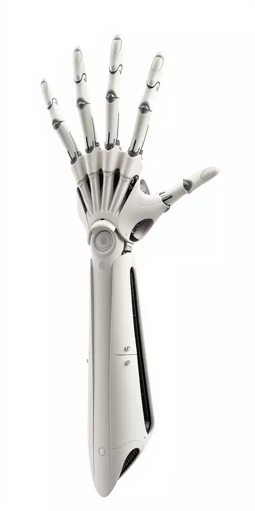 Futuristic Robotic Arm Model Pack Low-poly 3D model_2