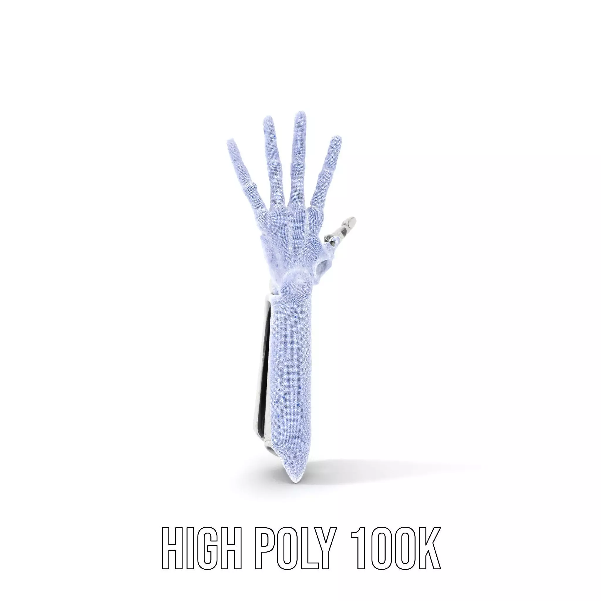 Futuristic Robotic Arm Model Pack Low-poly 3D model_4