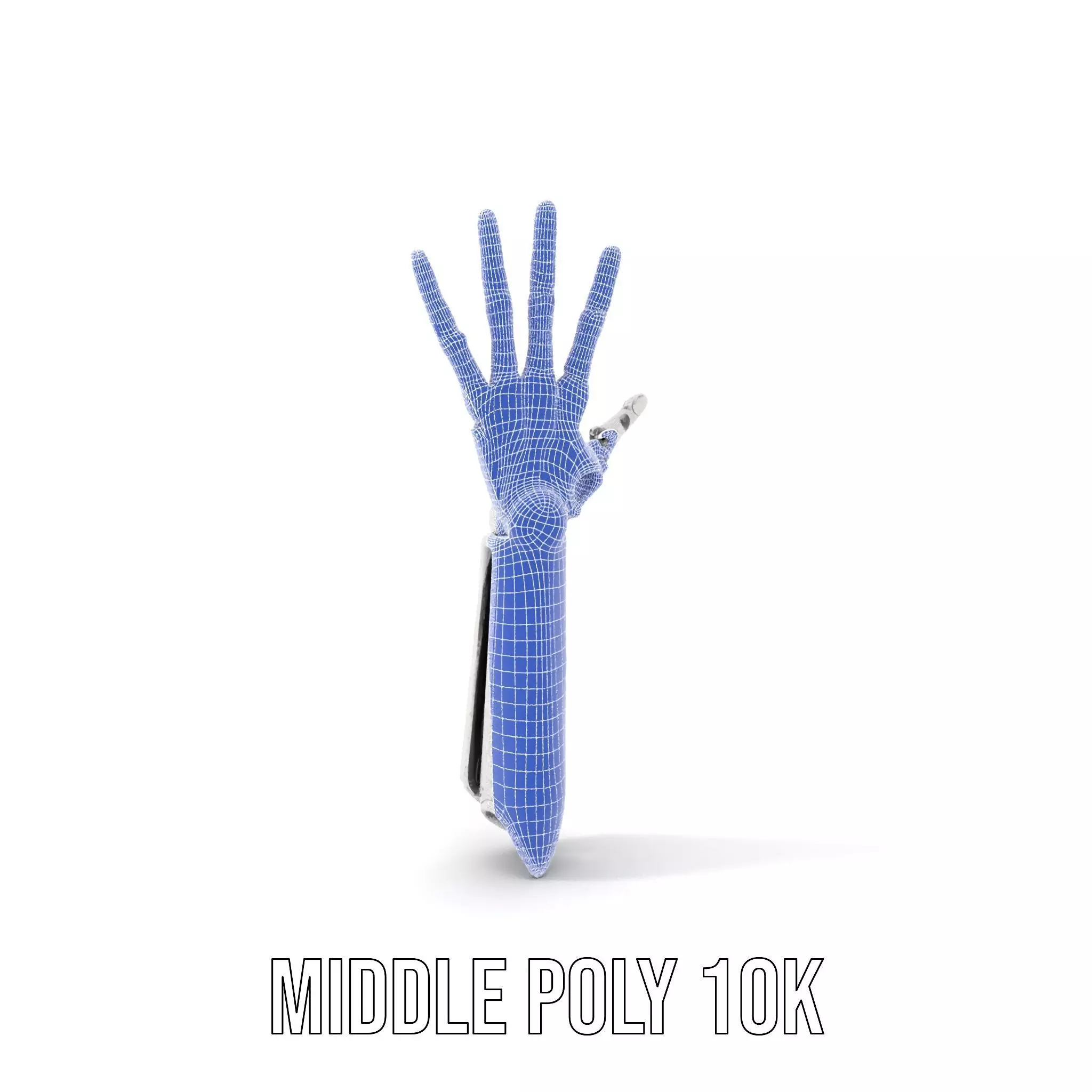 Futuristic Robotic Arm Model Pack Low-poly 3D model_24
