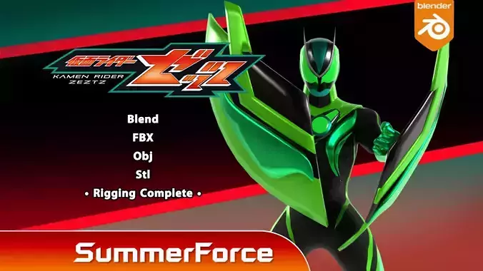 Kamen Rider Zeztz - Recovery 3D model