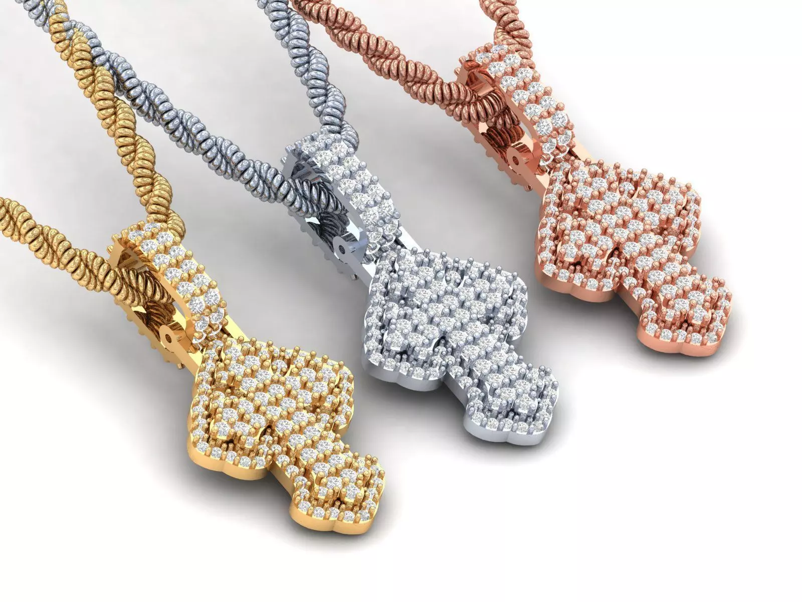 Chrome Cross 1 inch 3D print model_1