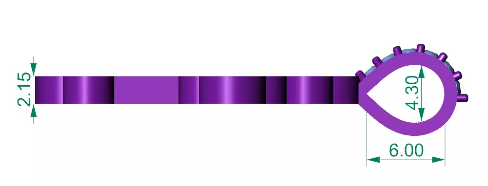 Chrome Cross Pendant 1 inch 3D print model_3