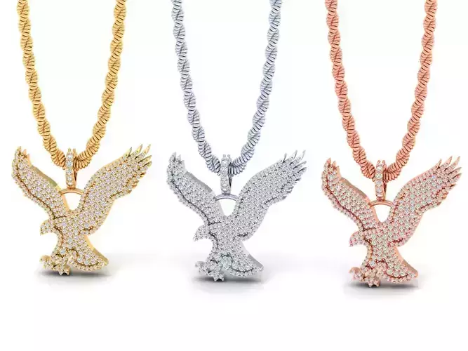 Eagle Diamond Pendant