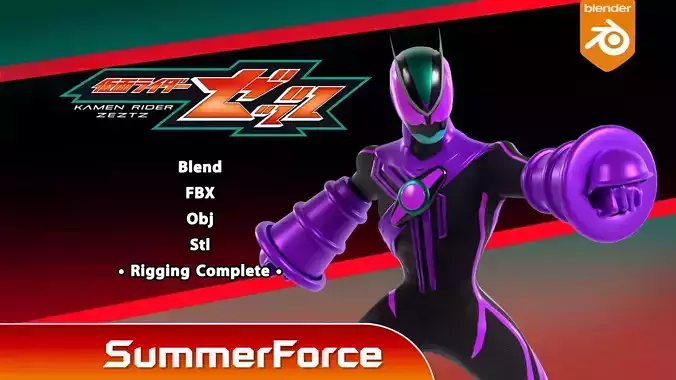 Kamen Rider Zeztz - Wonder 3D model