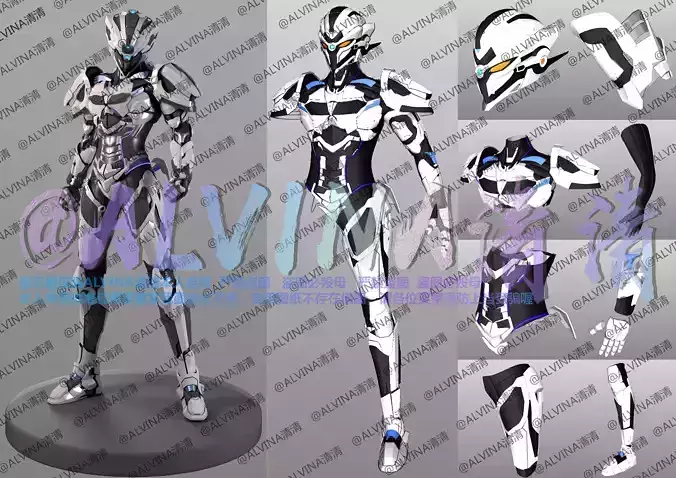 NANOCORE Balder Armor - DIY Cosplay Pepakura Foam Template