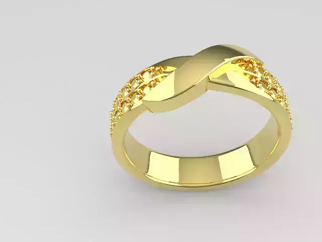 52 Prongs Diamond Wedding Ring