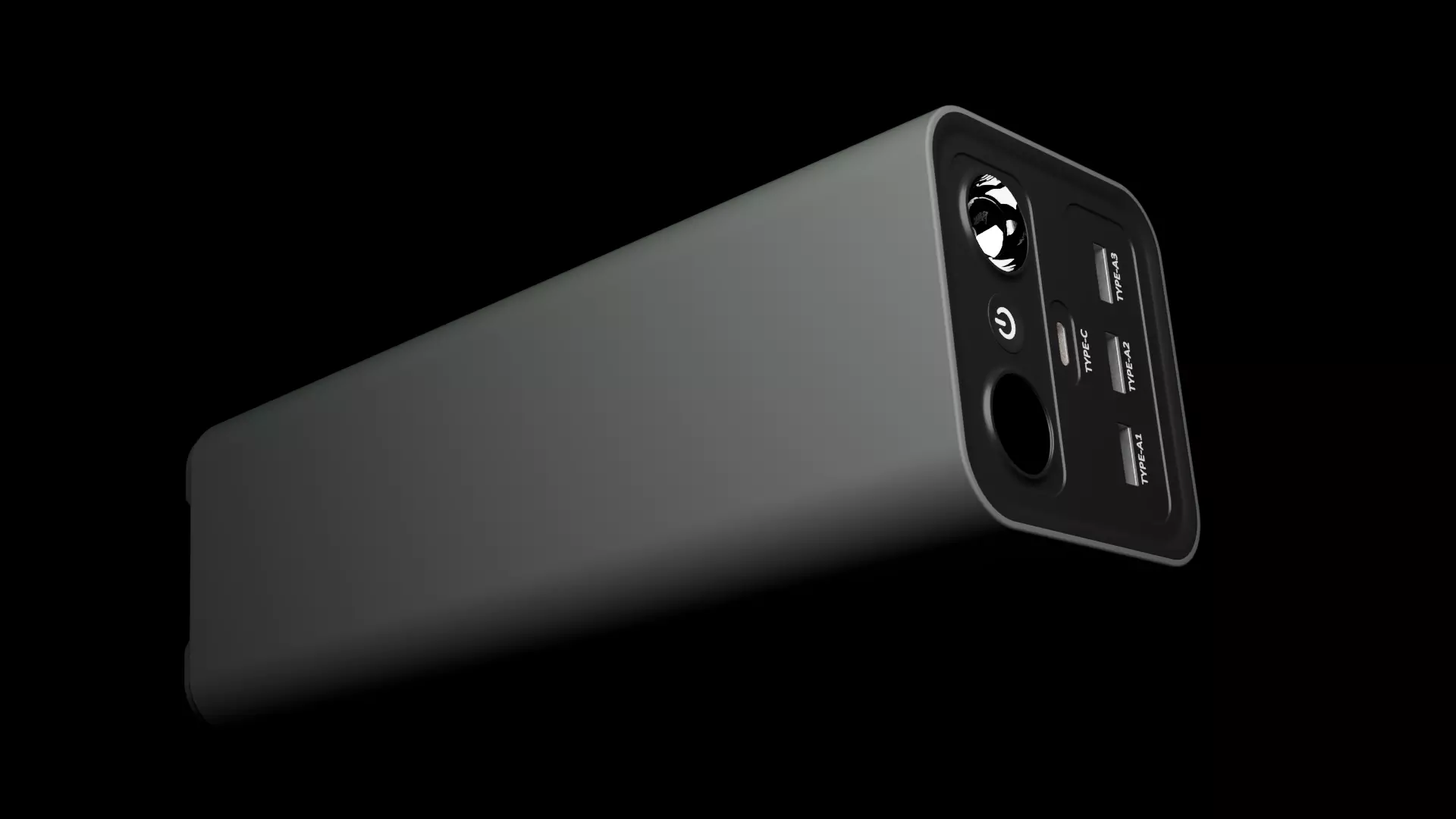 Large multifunctional power bank 3D model_2