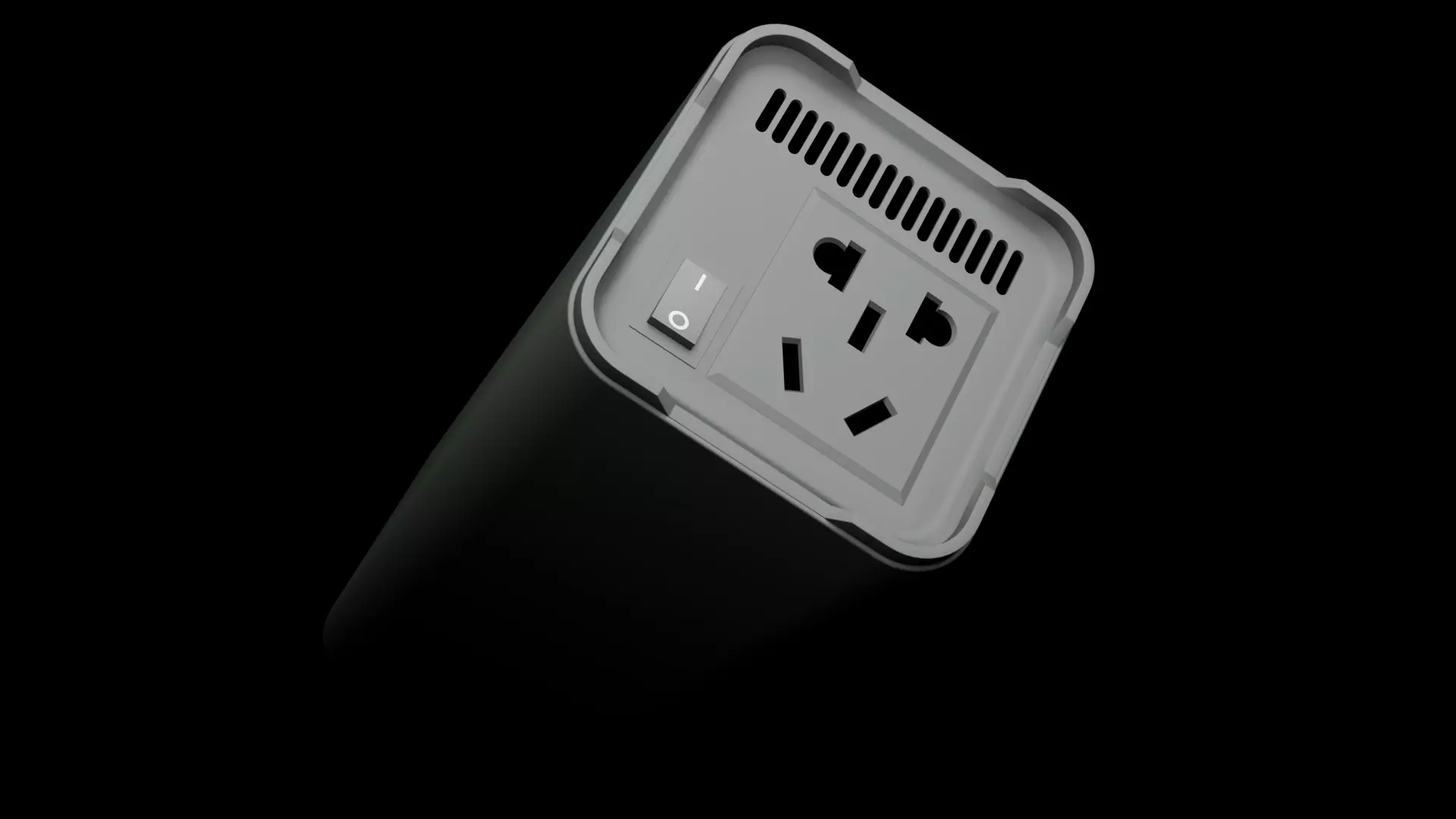 Large multifunctional power bank 3D model_1