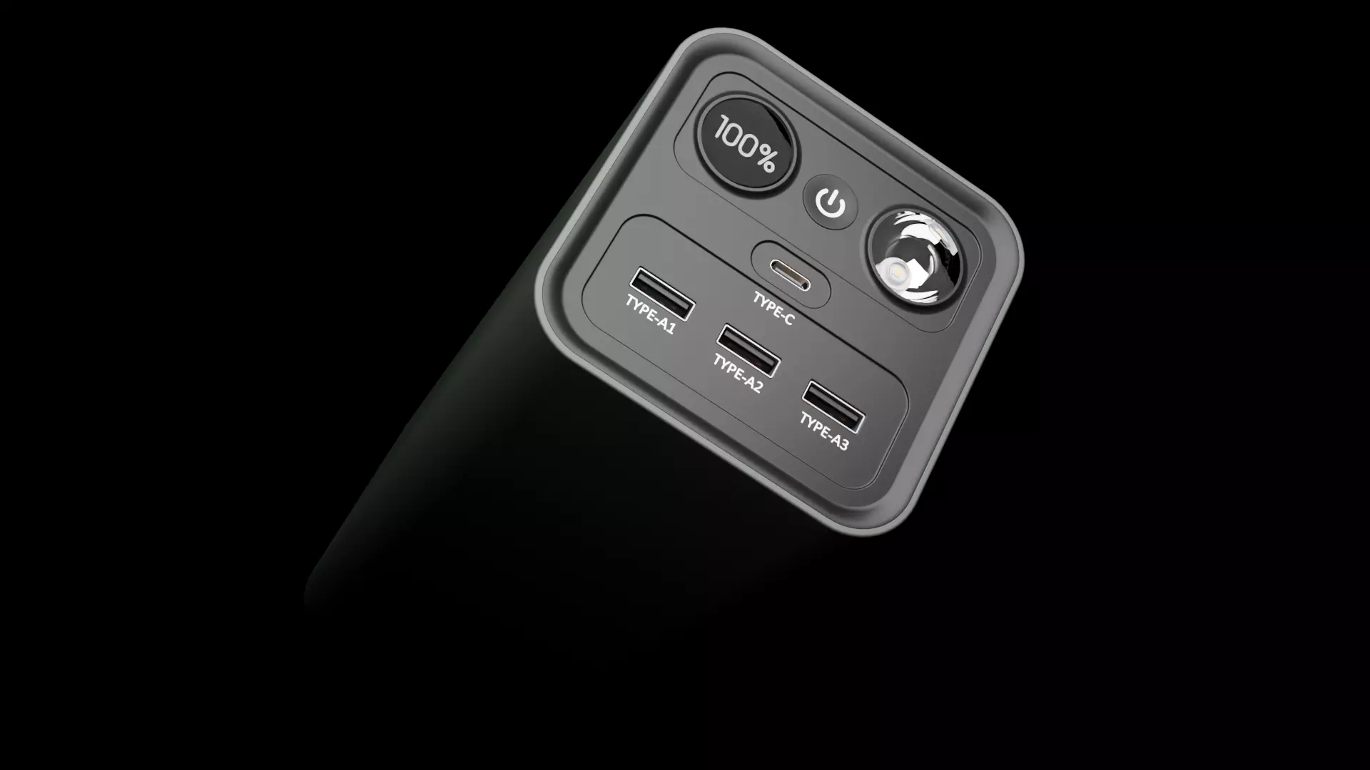 Large multifunctional power bank 3D model_0