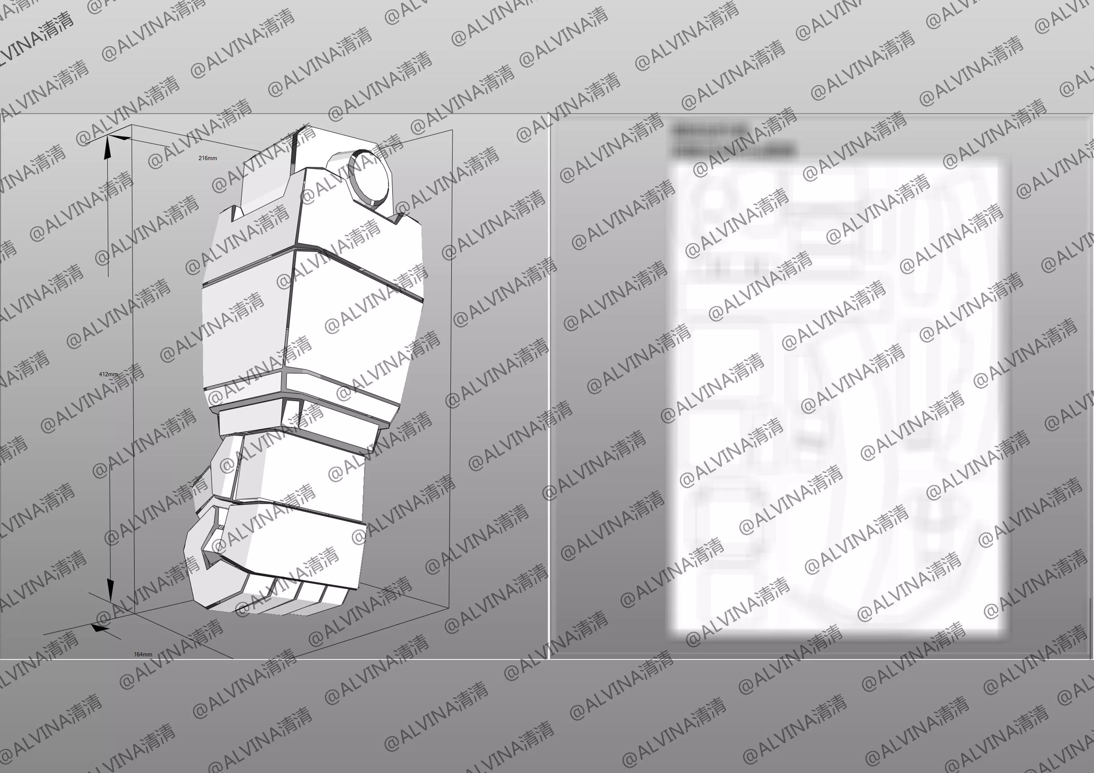 SD G1 Optimus Prime Armor - DIY Cosplay Pepakura Foam Template Low-poly 3D model_21