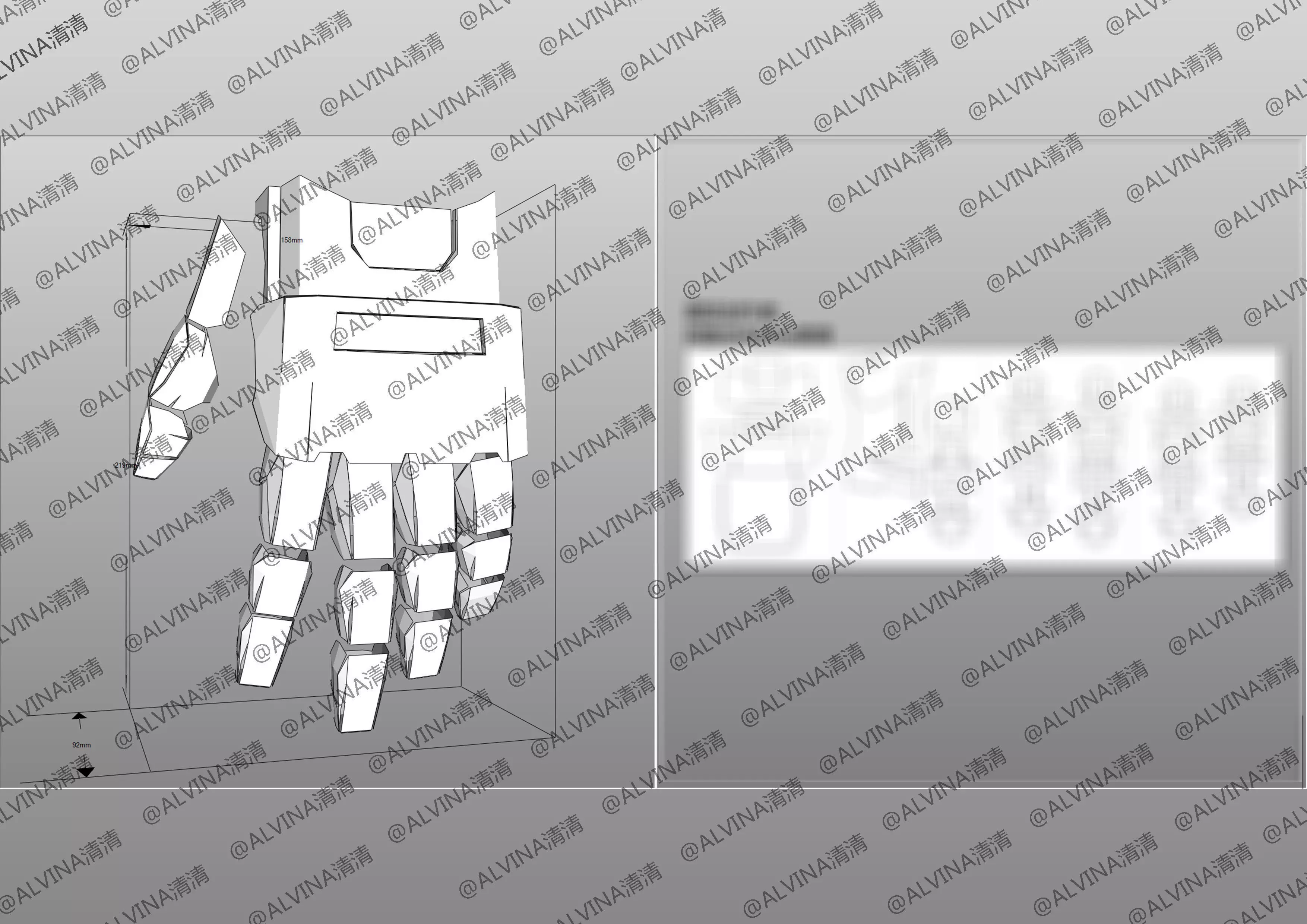 SD G1 Optimus Prime Armor - DIY Cosplay Pepakura Foam Template Low-poly 3D model_23