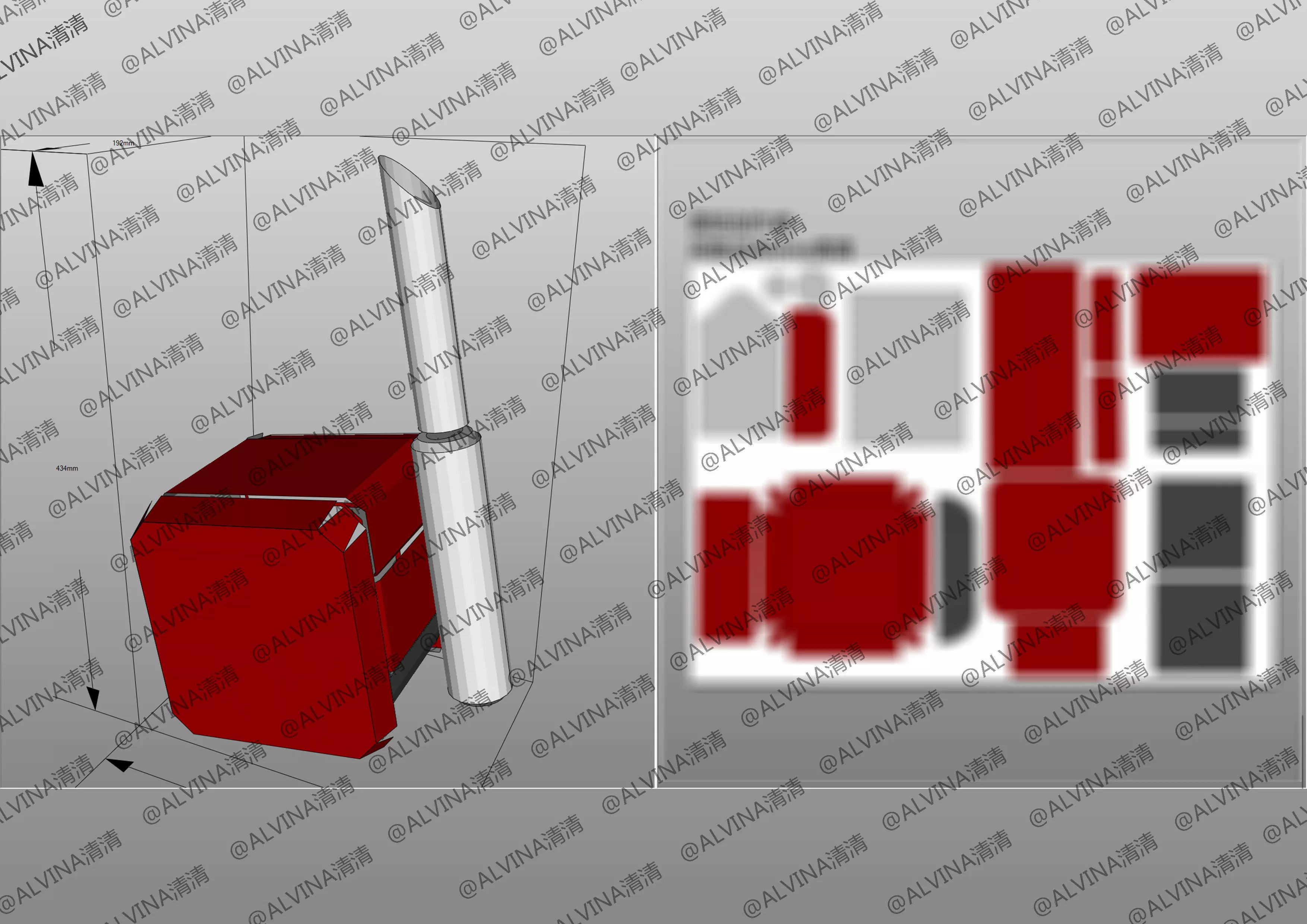 SD G1 Optimus Prime Armor - DIY Cosplay Pepakura Foam Template Low-poly 3D model_16