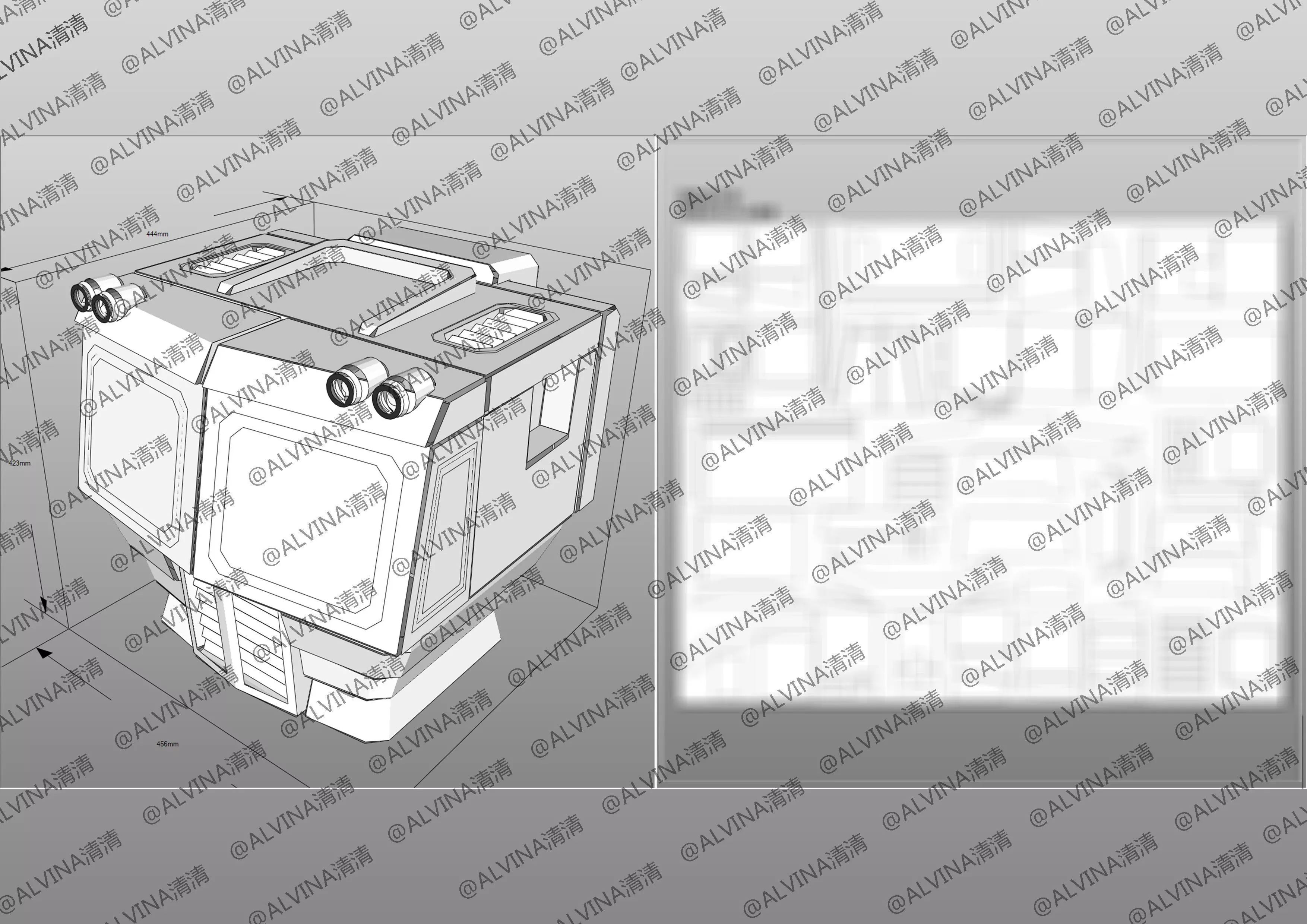 SD G1 Optimus Prime Armor - DIY Cosplay Pepakura Foam Template Low-poly 3D model_13