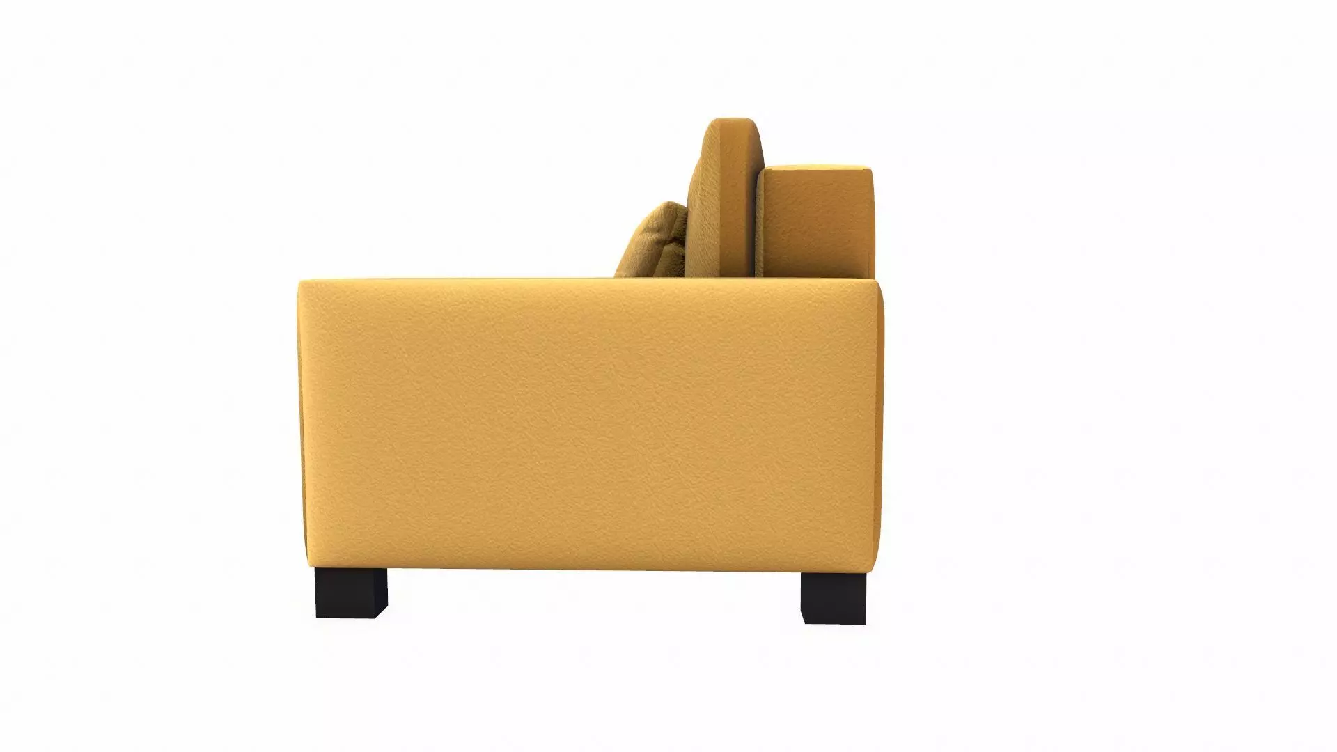 Leather Sofa Low-poly 3D model_4