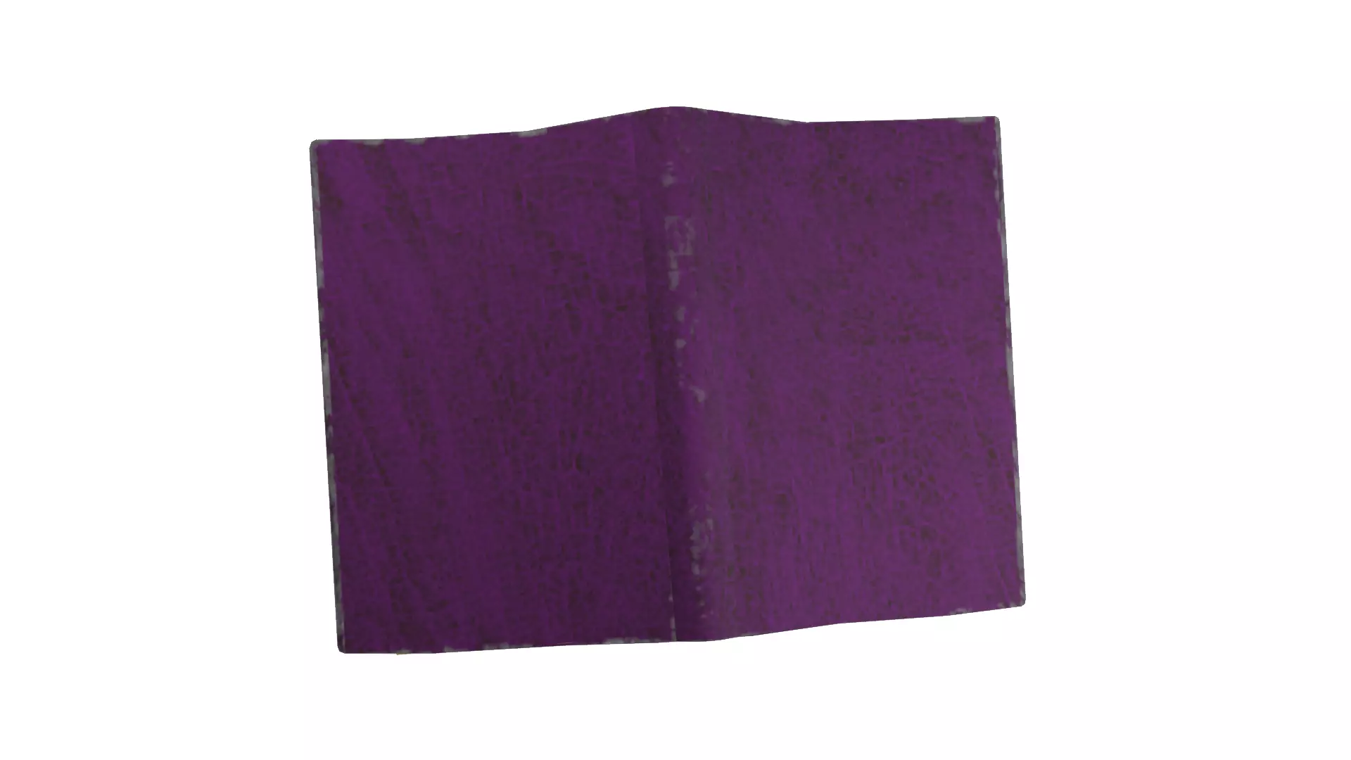 Stylized ancient flying book Low-poly 3D model_4