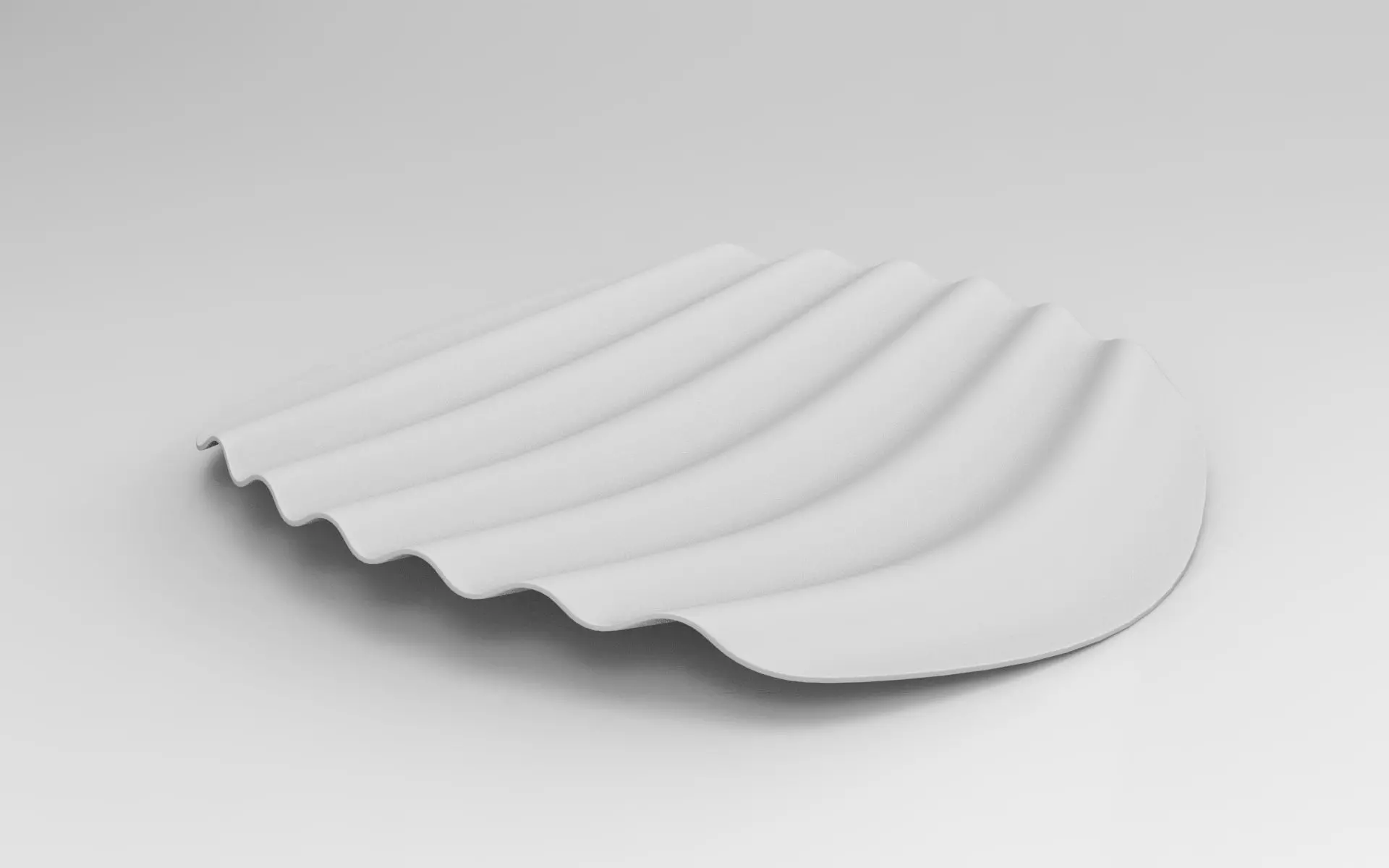 Wavy Tray Low-poly 3D model_7