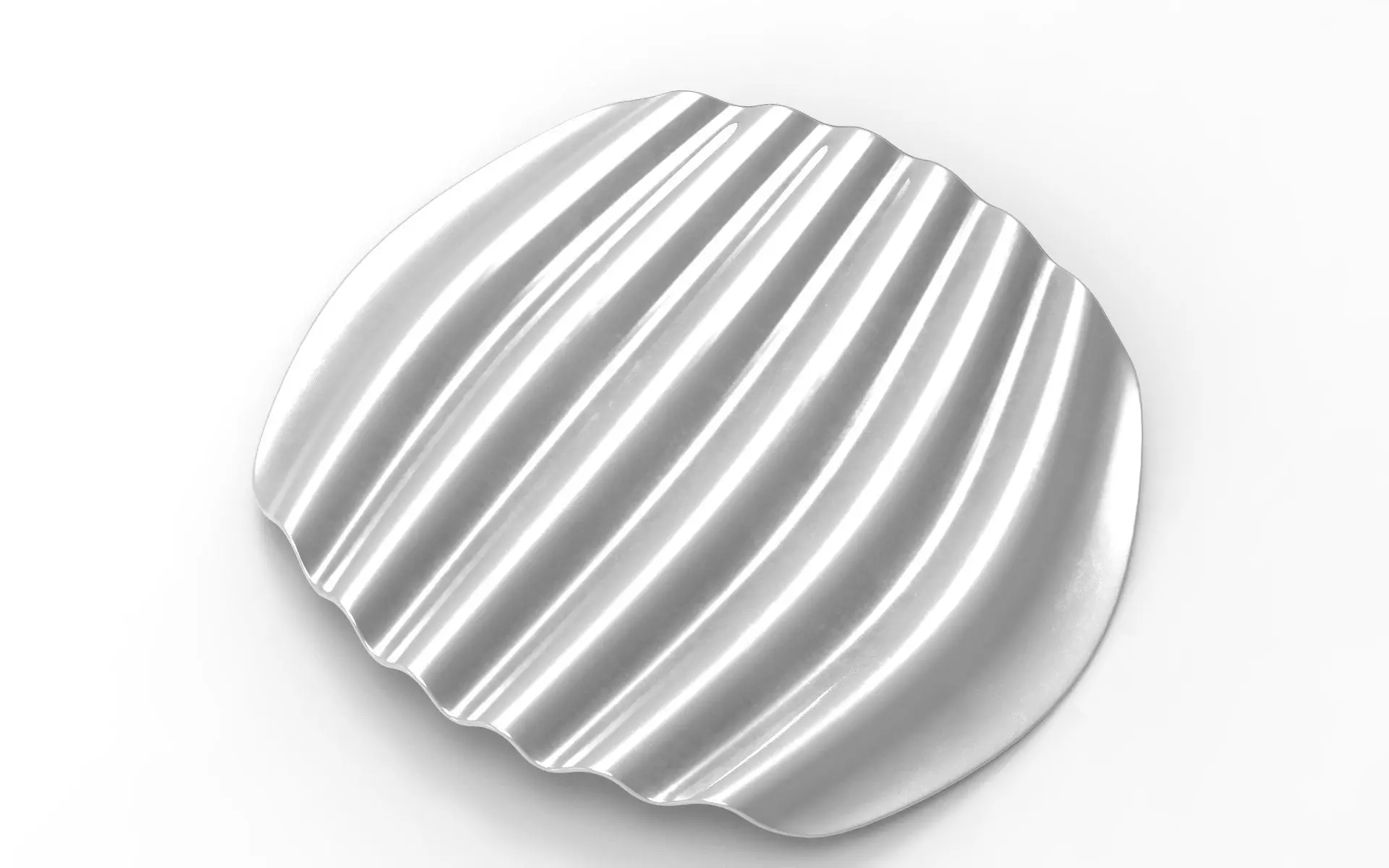 Wavy Tray Low-poly 3D model_3