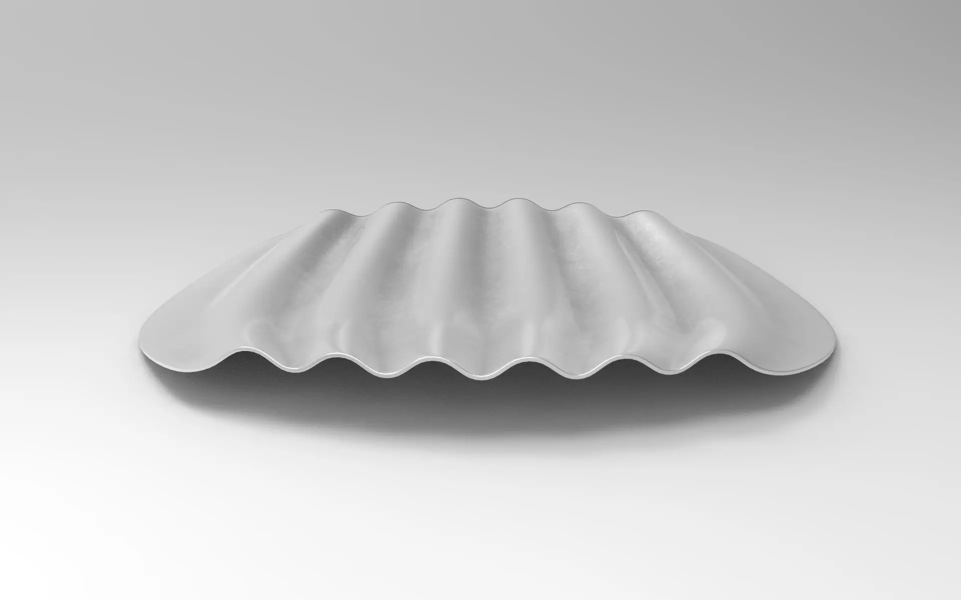 Wavy Tray Low-poly 3D model_4