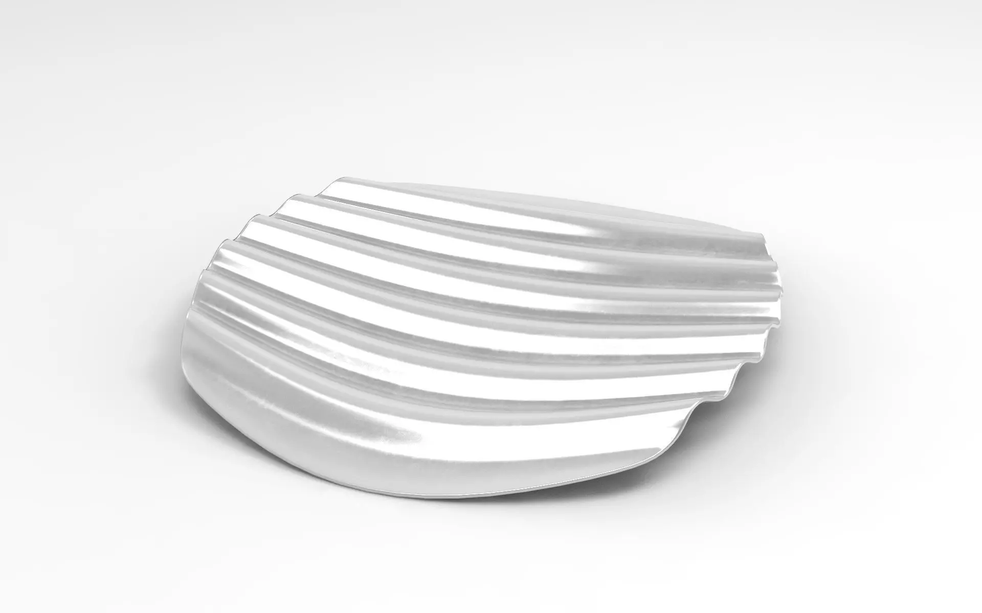 Wavy Tray Low-poly 3D model_2